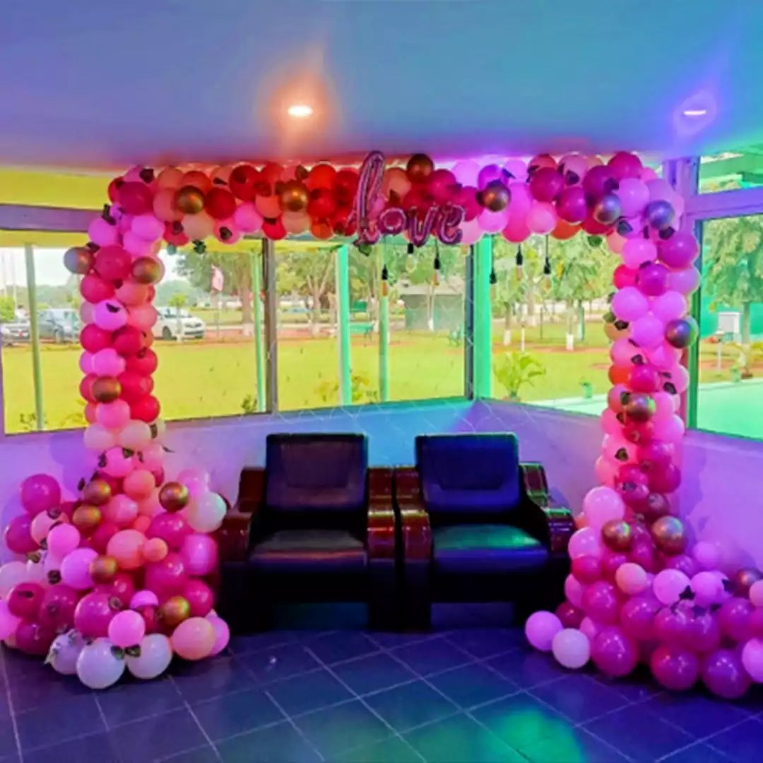 Balloon Arch Backdrop Balloon Decoration in Chandigarh TogetherV