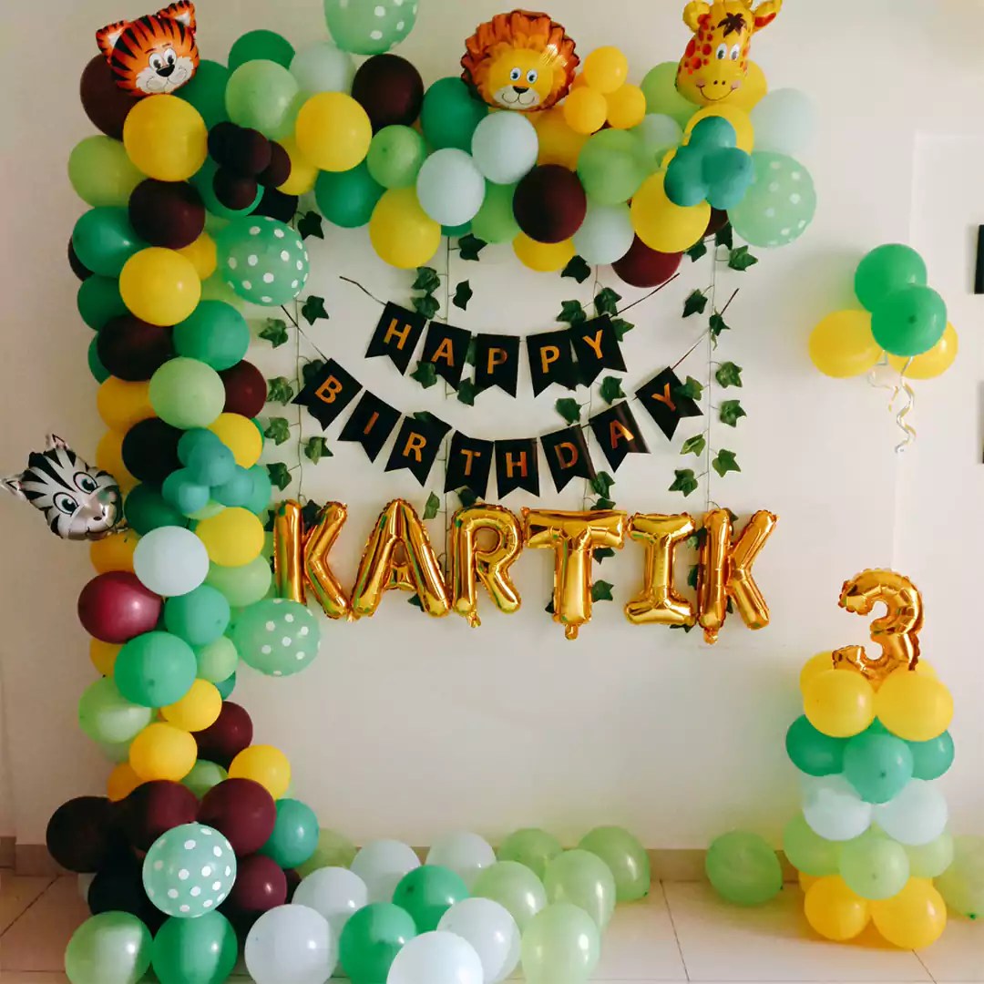 Details 127+ jungle theme birthday decoration latest seven.edu.vn