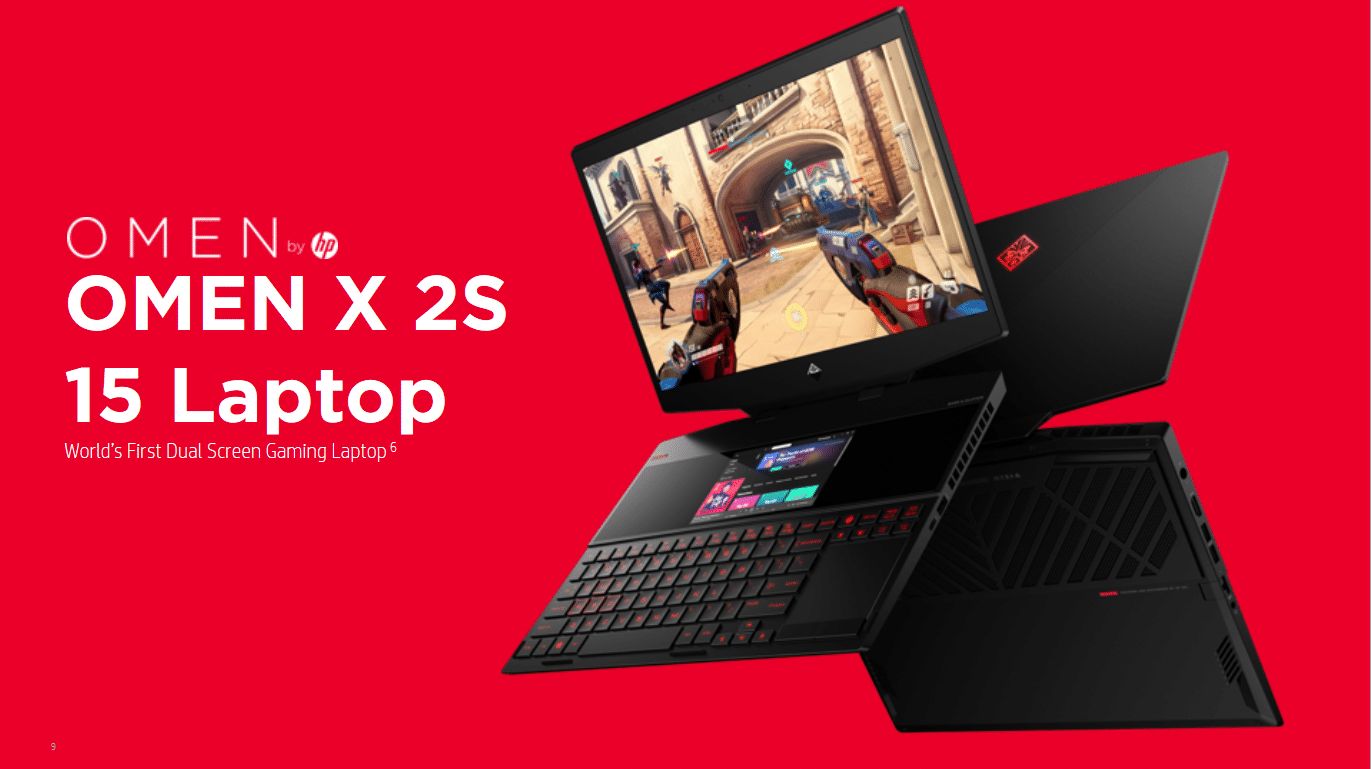Portable HP OMEN X 2S deux écrans et pâte thermique