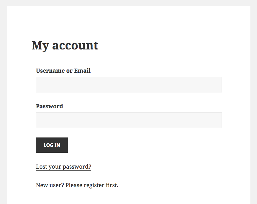Building The My Account Page With A Login Form Toolset