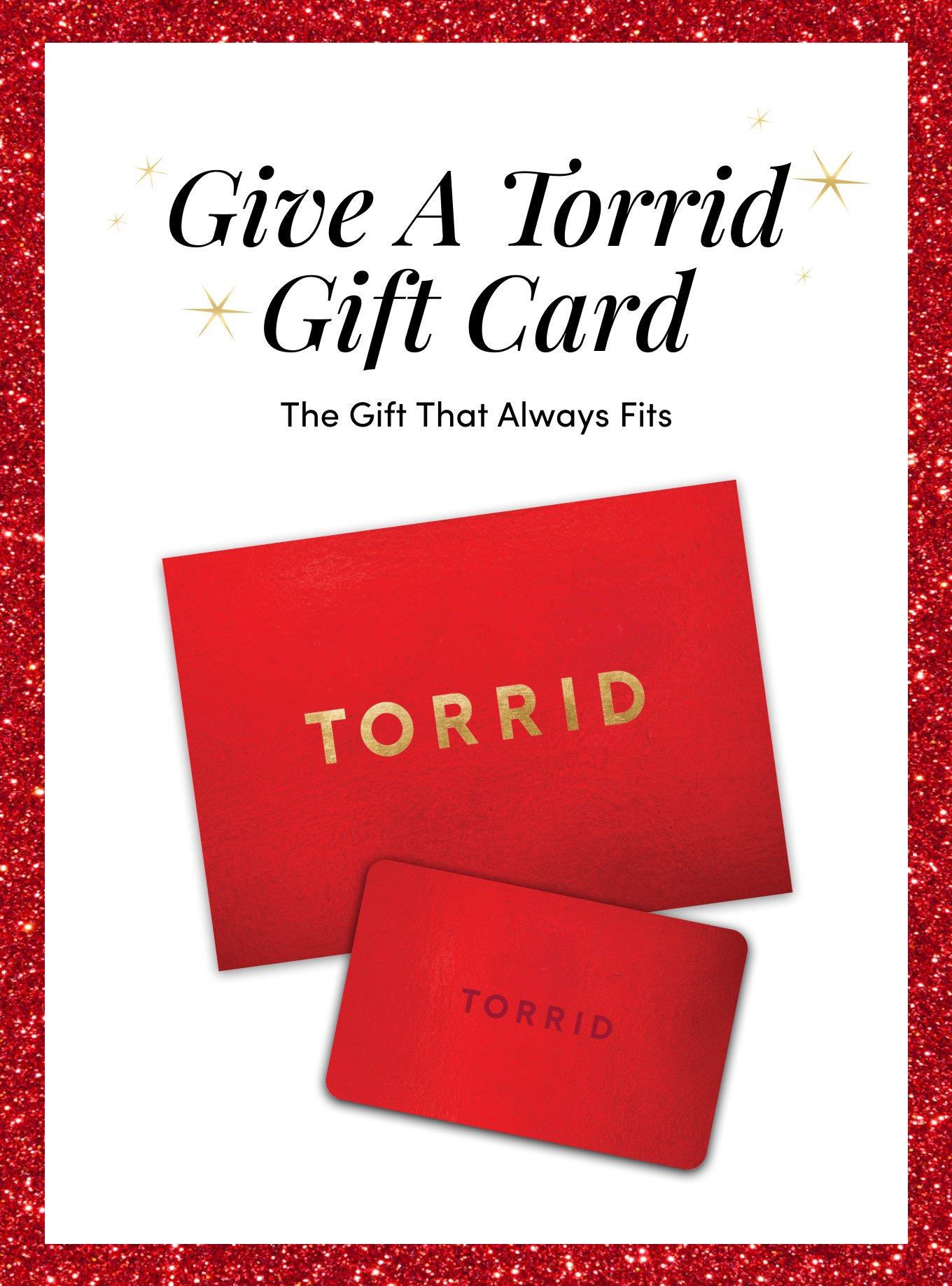 Plus Size Holiday Gift Card Torrid