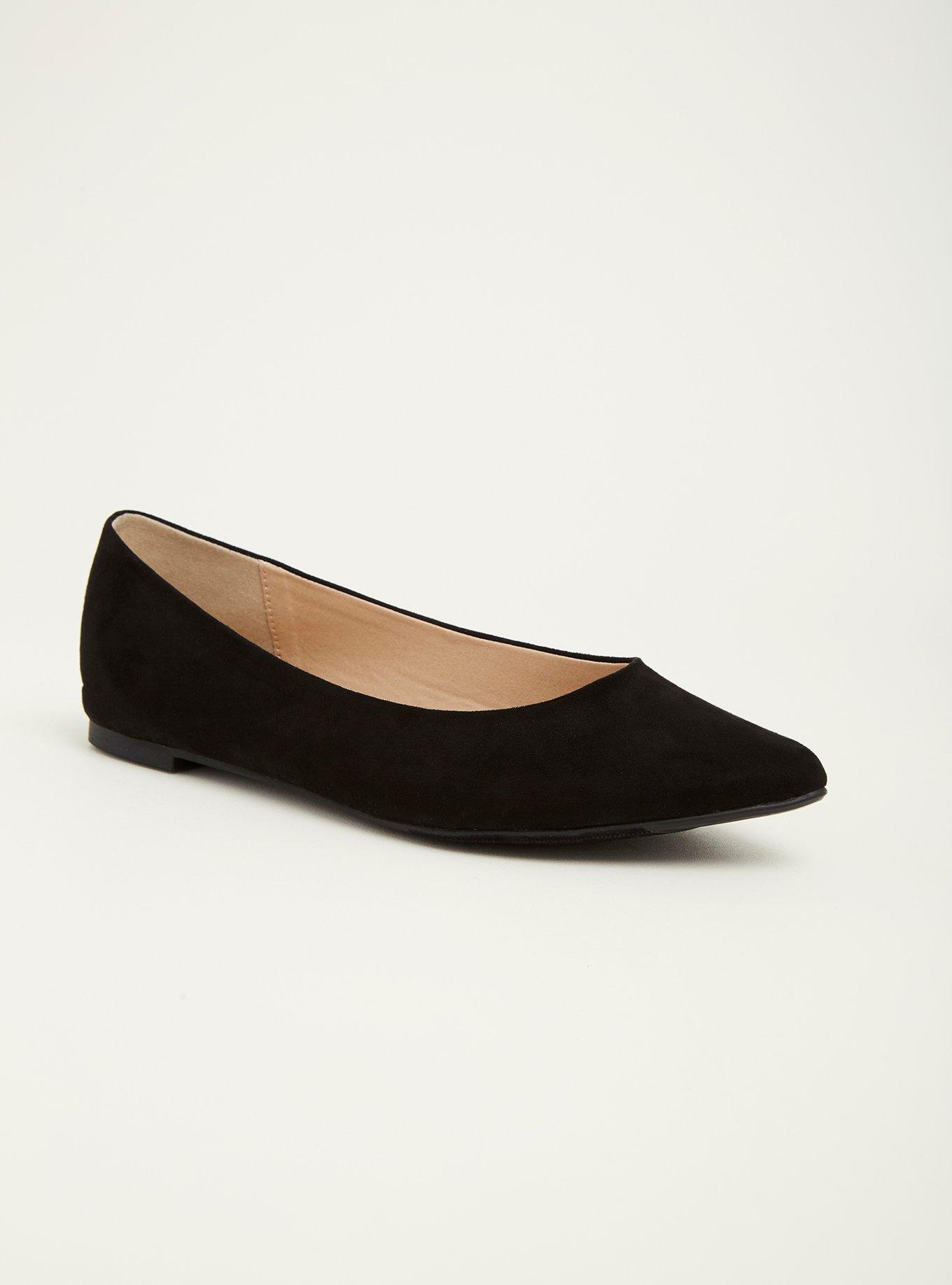 Plus Size Pointed Toe Black Flats (Wide Width) Torrid