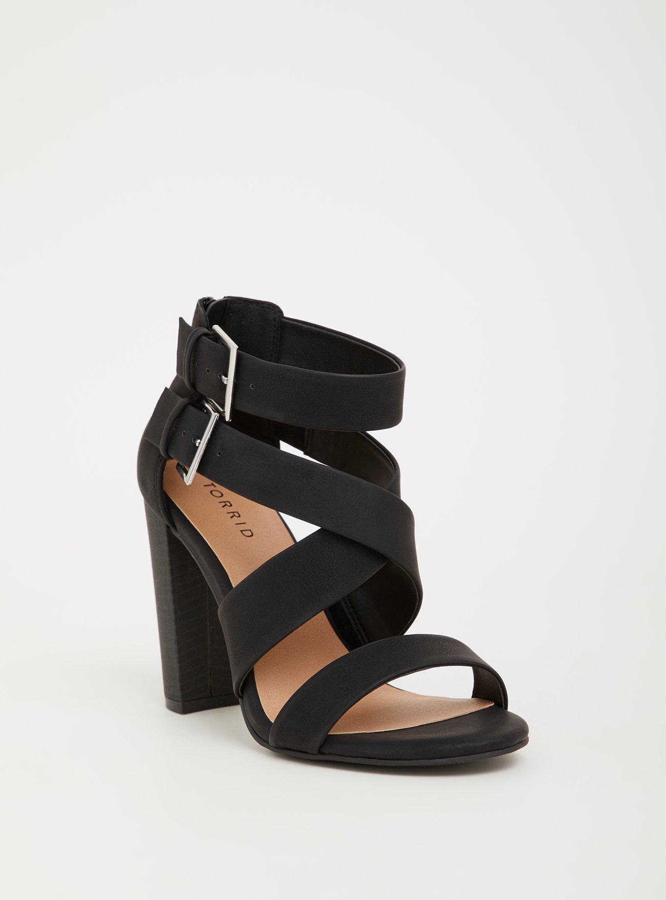 Plus Size Stacked Block Heel Sandal (WW) Torrid