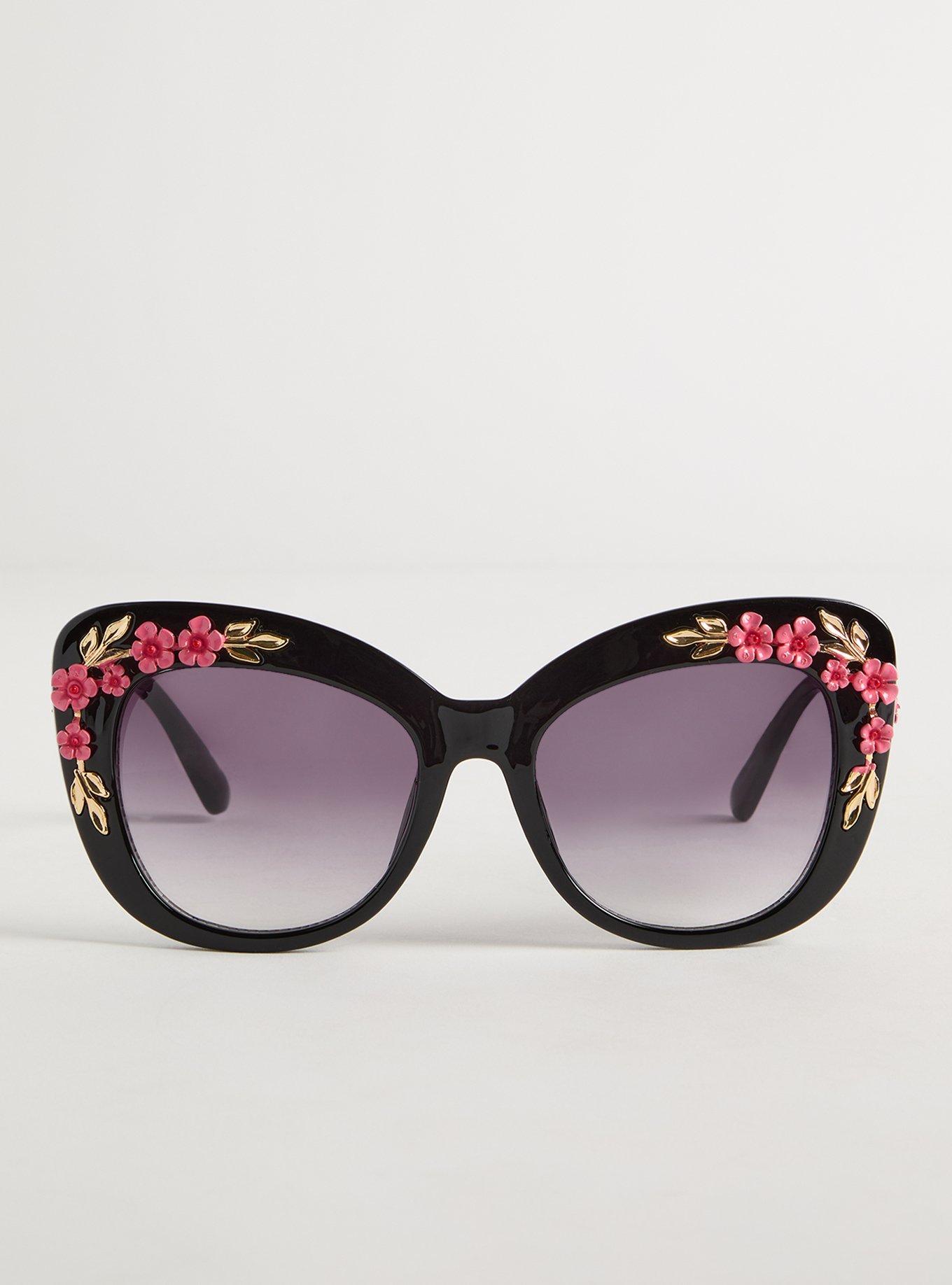Plus Size Rosette Cat Eye Sunglasses Torrid