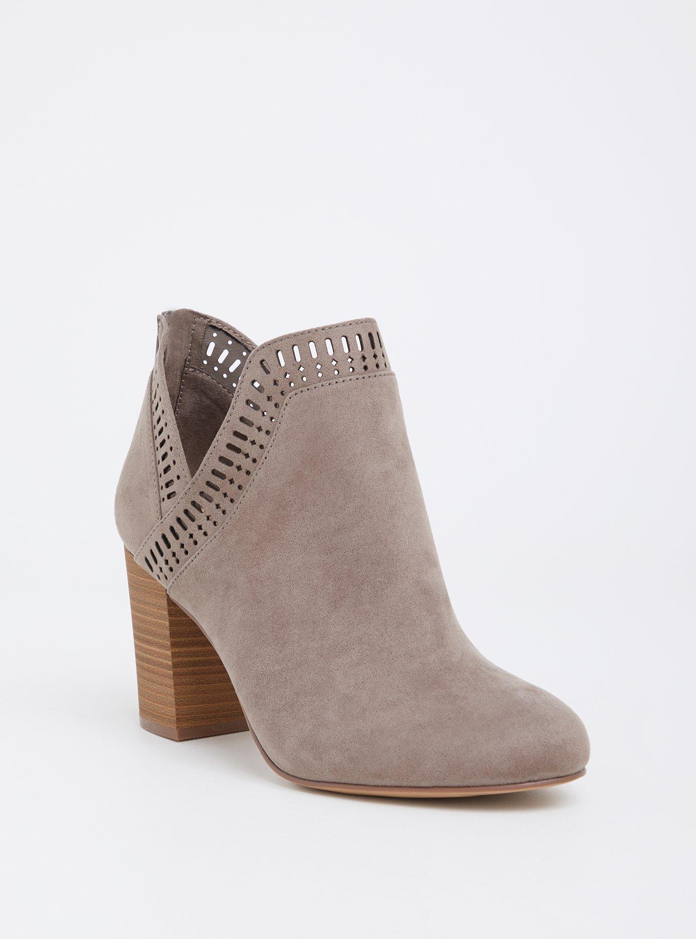 Plus Size VCut Stacked Bootie (WW) Torrid