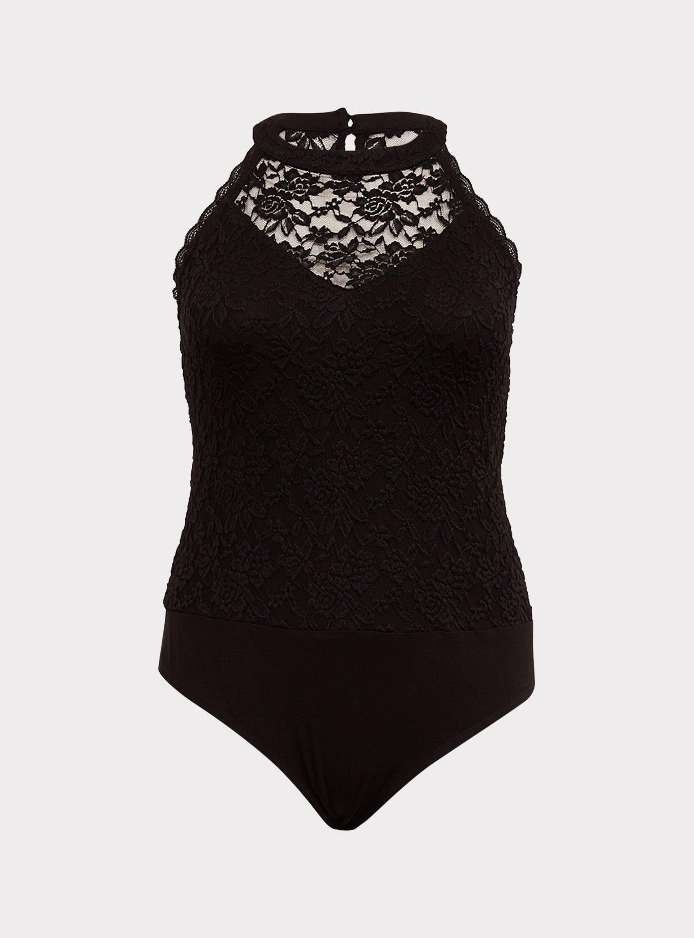 Plus Size Lace High Neck Bodysuit Torrid