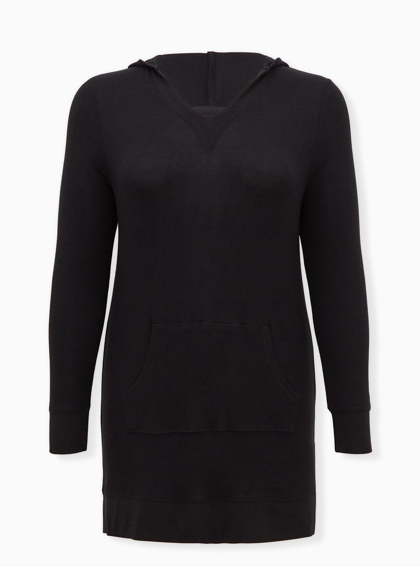 Plus Size Super Soft Plush Hooded Lounge Tunic Gown Torrid