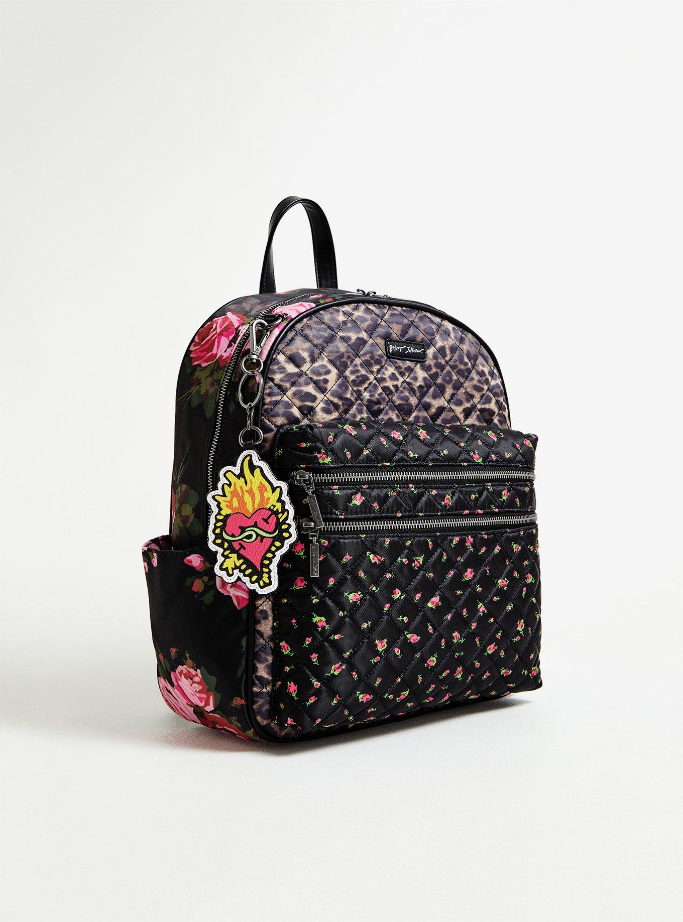 Plus Size Betsey Johnson Leopard & Mixed Floral Backpack Torrid