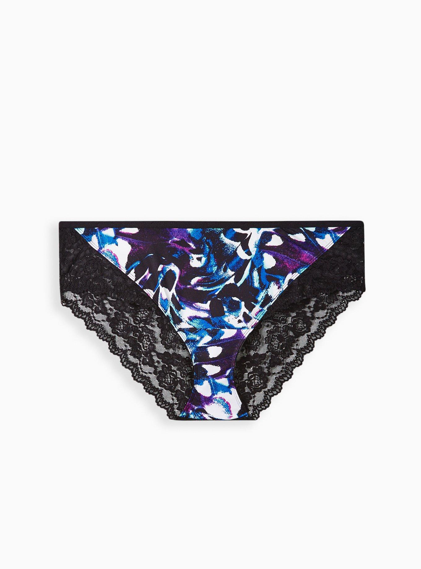 Plus Size Microfiber Hipster Panty With Lace Cage Back Torrid