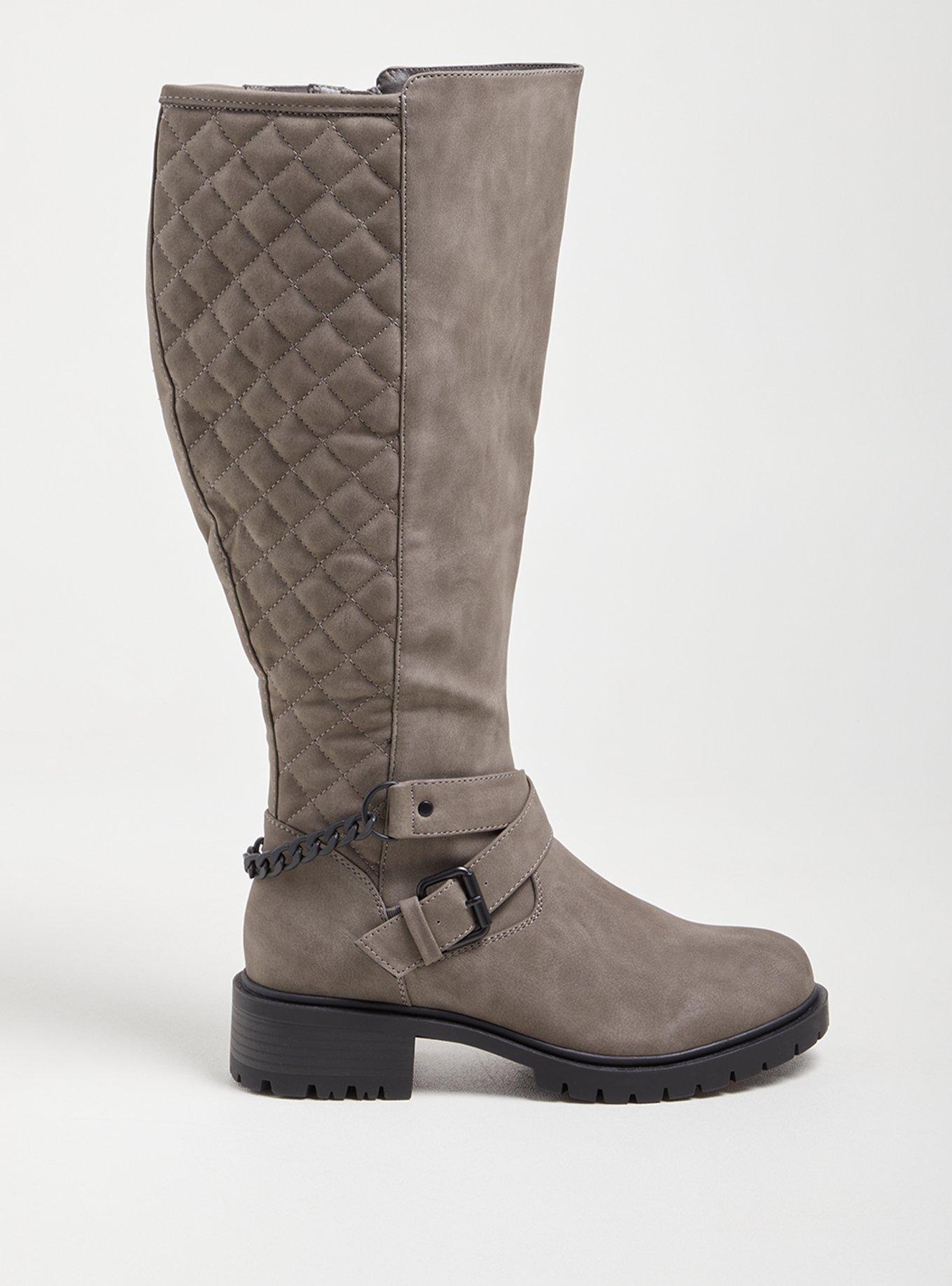 Plus Size Quilted Chain Knee Boot (WW) Torrid