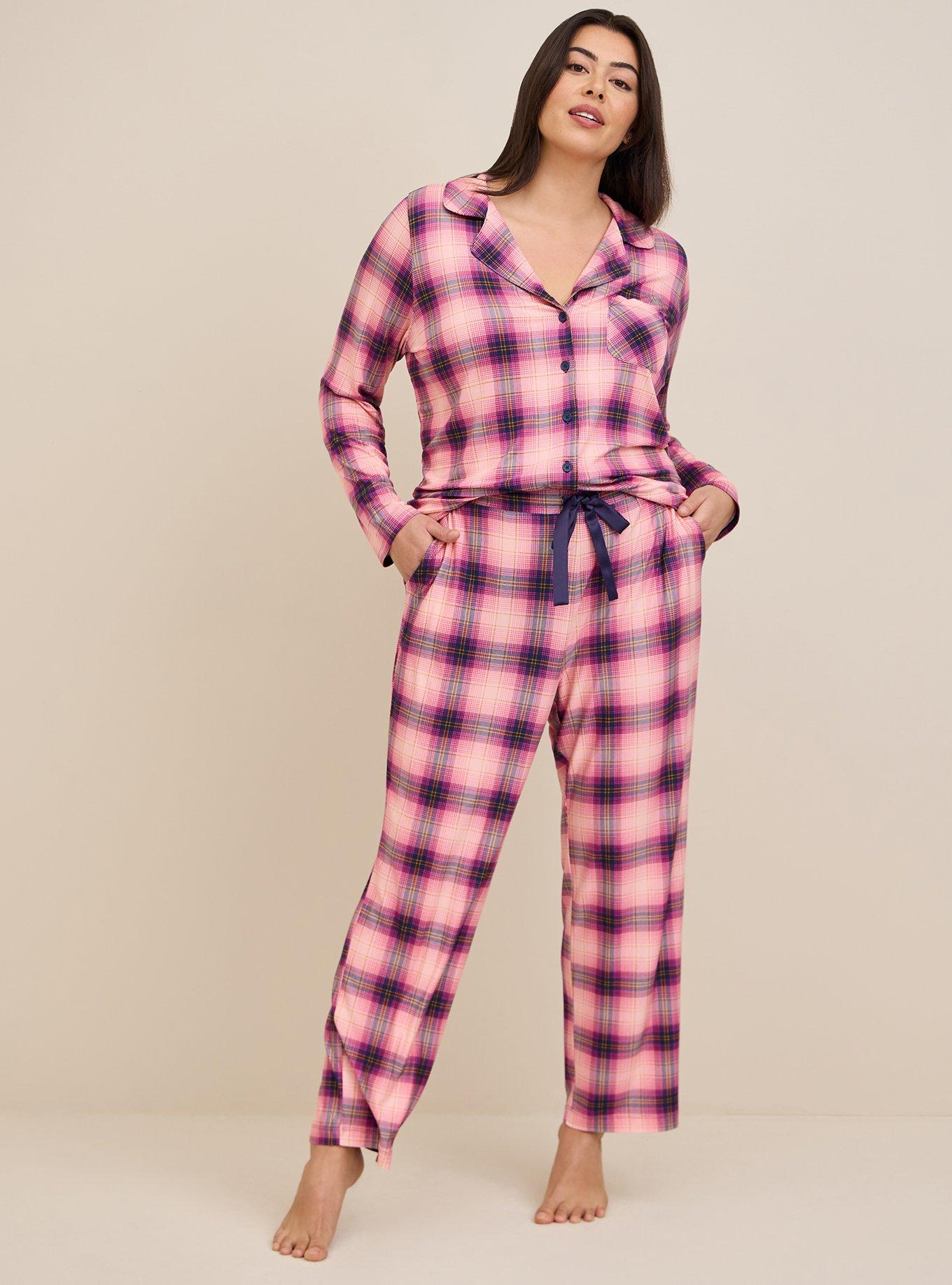 Plus Size Super Soft Button Through Long Sleeve Sleep Shirt Torrid