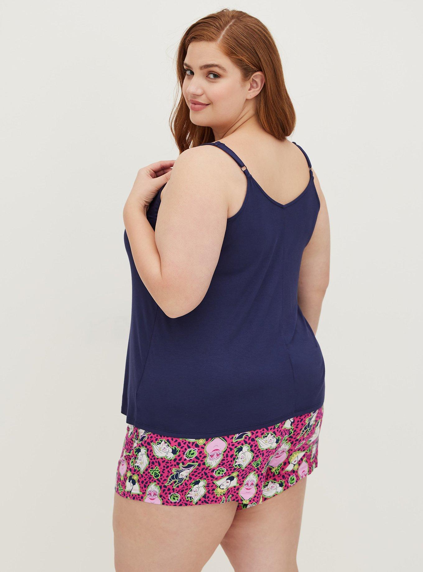 Plus Size Sleep Tank Bad Gals Club Navy Torrid