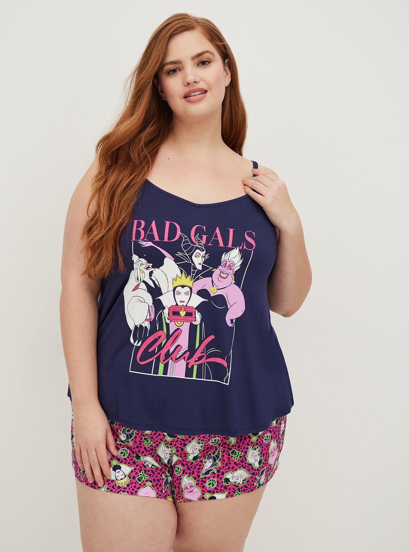 Plus Size Sleep Tank Bad Gals Club Navy Torrid