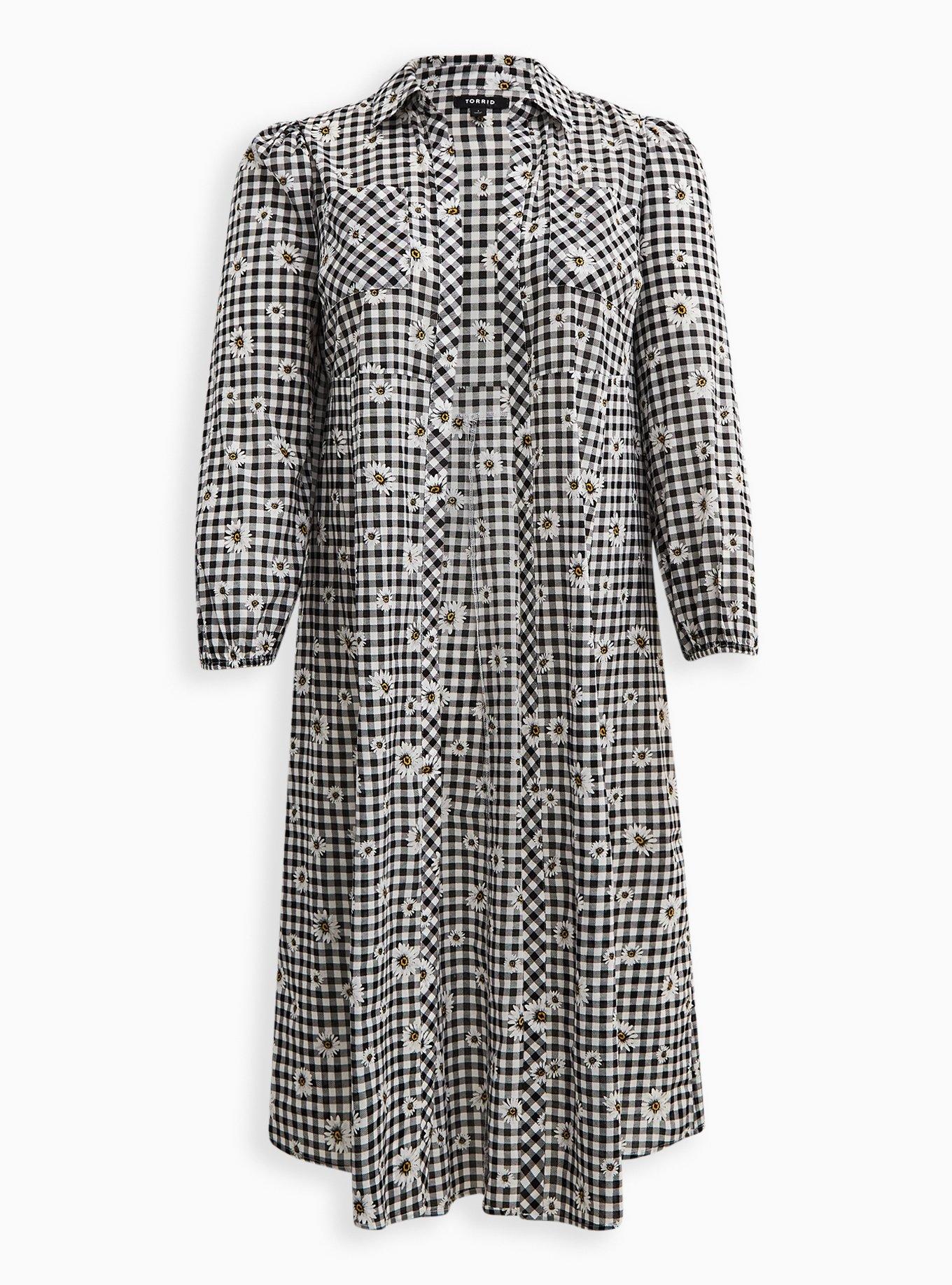 Plus Size Kimono Duster Cotton Daisies Torrid