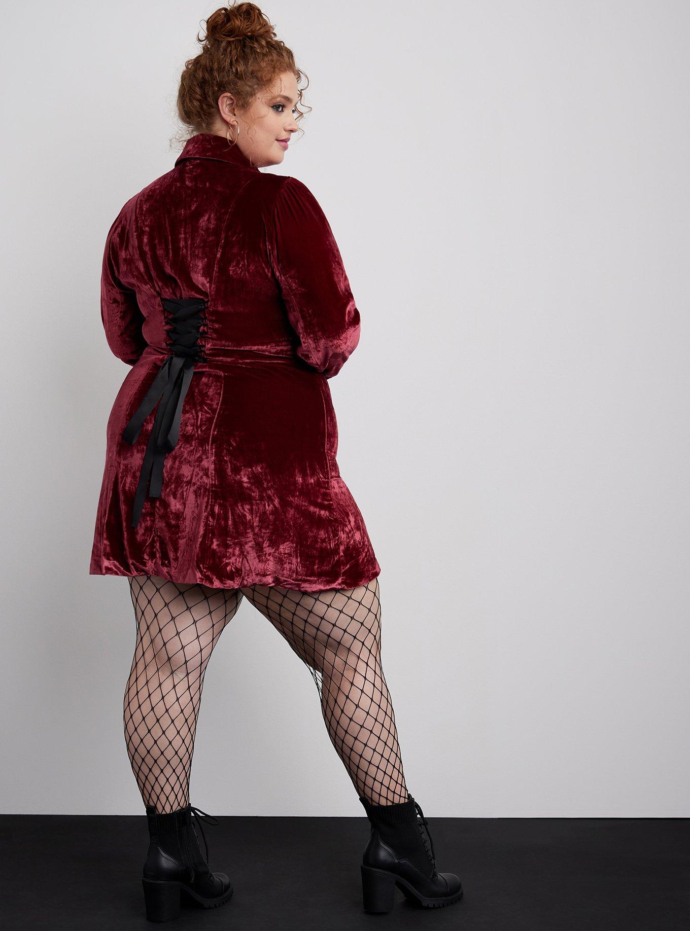 Plus Size Halloween Costume Velvet Pirate Dress Coat Torrid