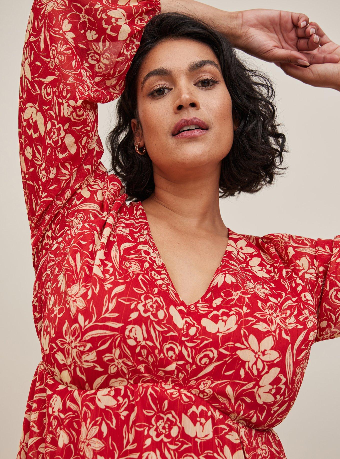 Plus Size Mini Chiffon Babydoll Dress Torrid