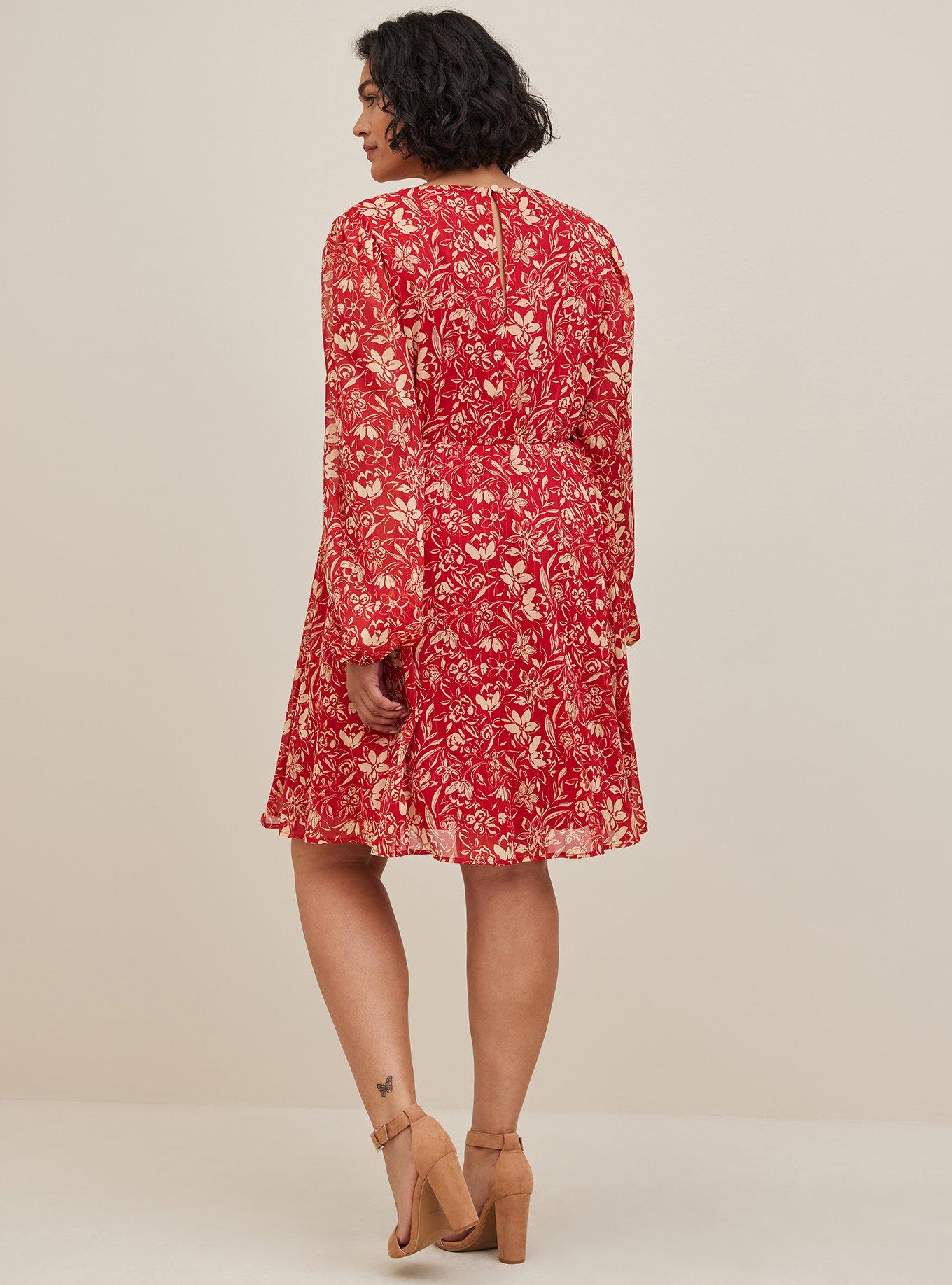 Plus Size Mini Chiffon Babydoll Dress Torrid