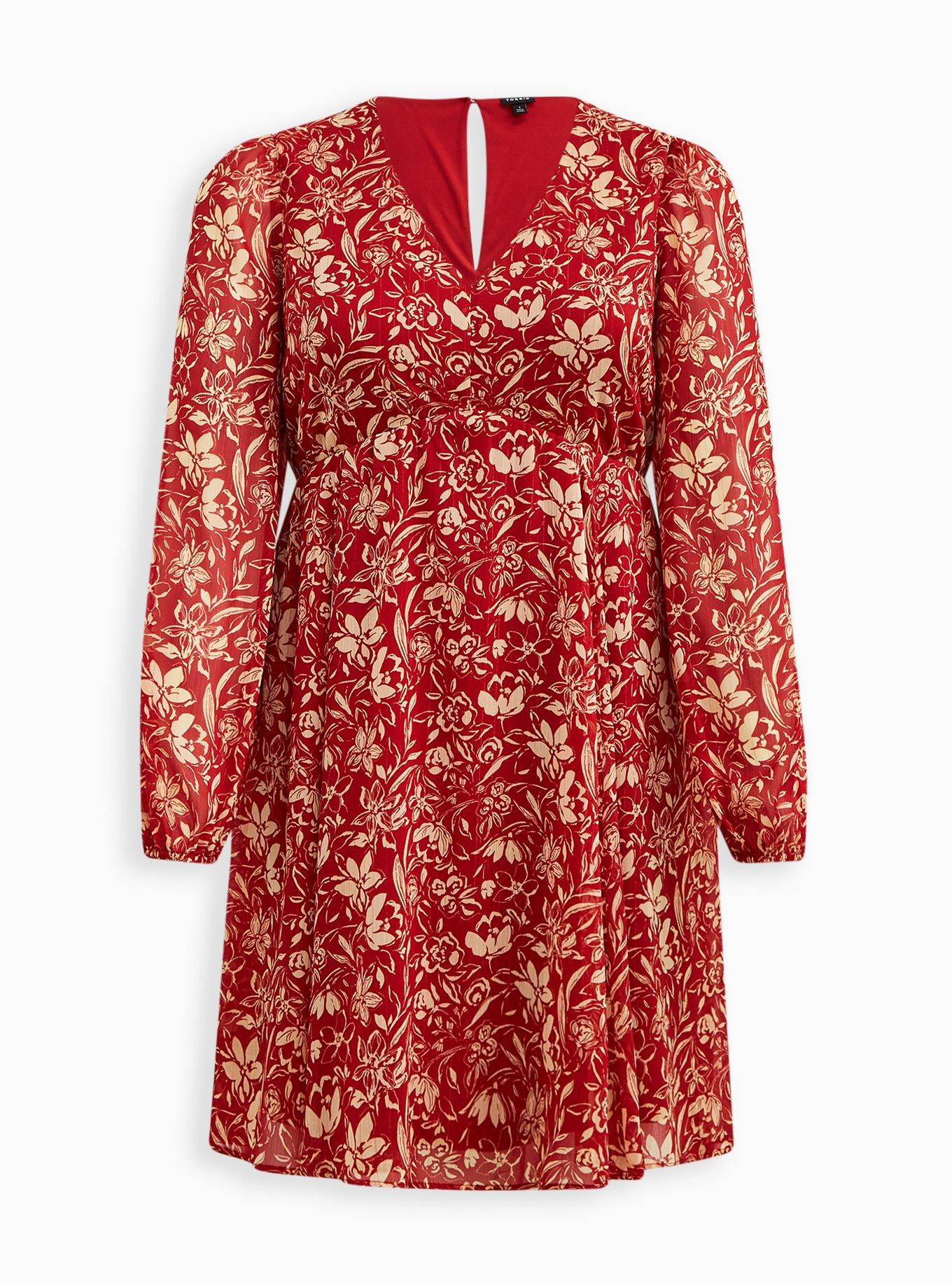 Plus Size Mini Chiffon Babydoll Dress Torrid