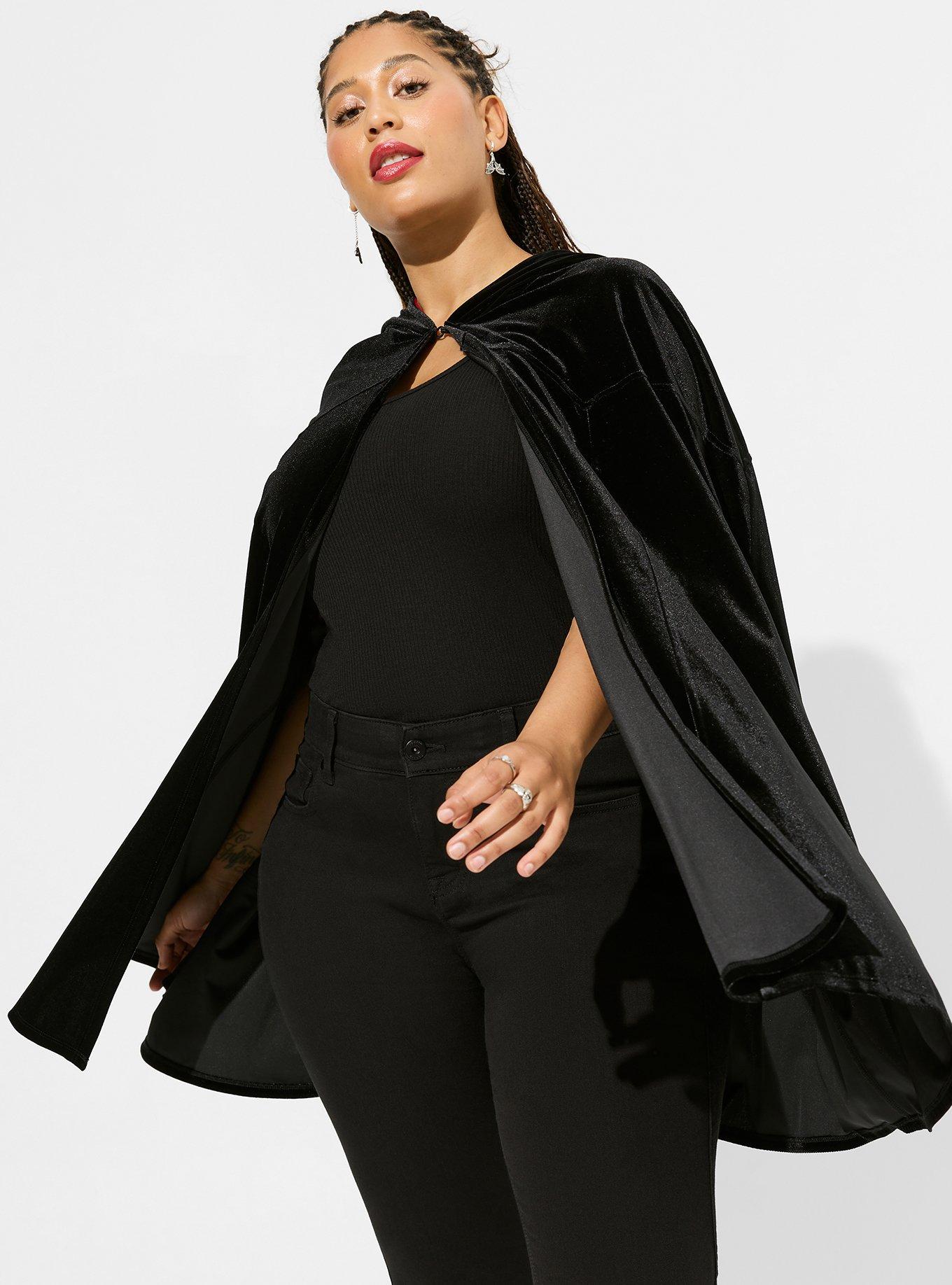 Plus Size Halloween Costume Velvet Short Cloak Torrid