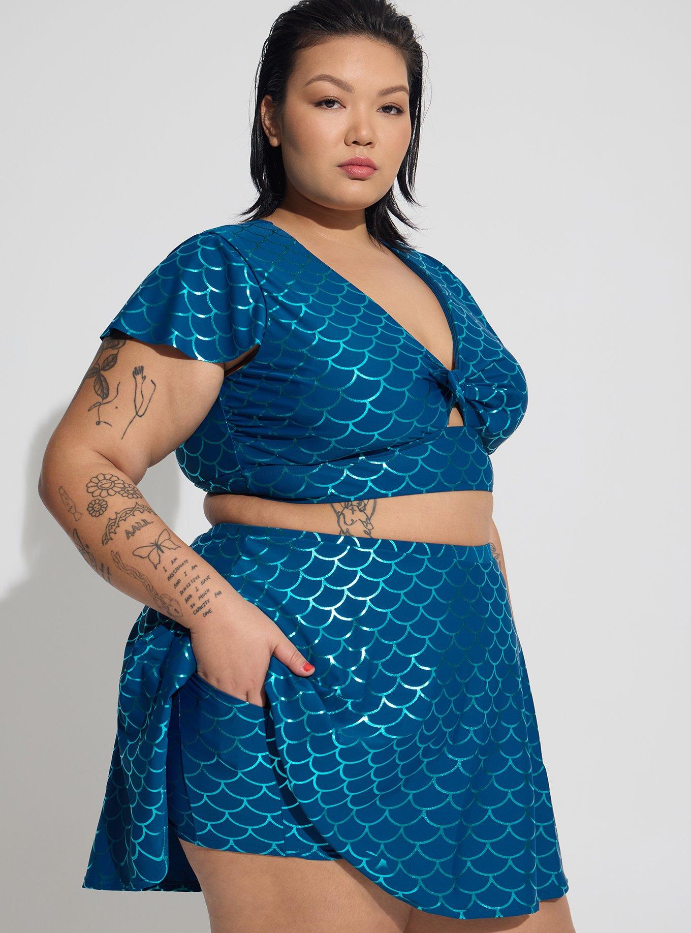 Plus Size Swim Skirt With Pocket Shorts Torrid