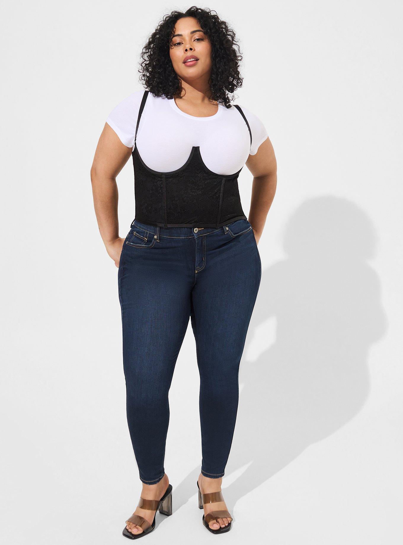 Plus Size Lace Bustier With Open Bust Torrid