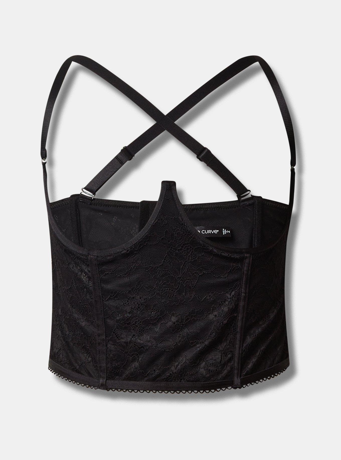 Plus Size Lace Bustier With Open Bust Torrid