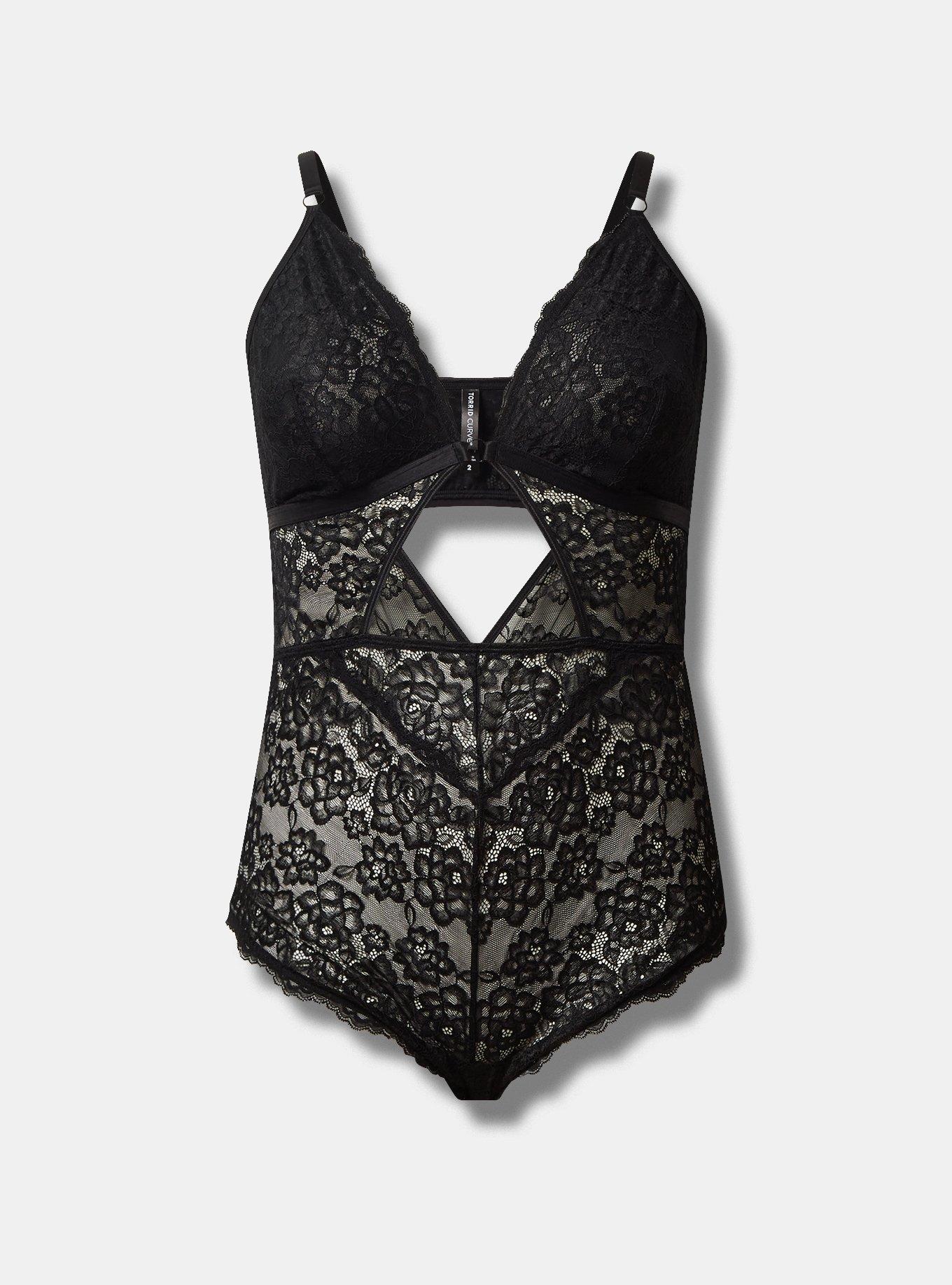 Plus Size Lace Bodysuit With Cutout Detail Torrid