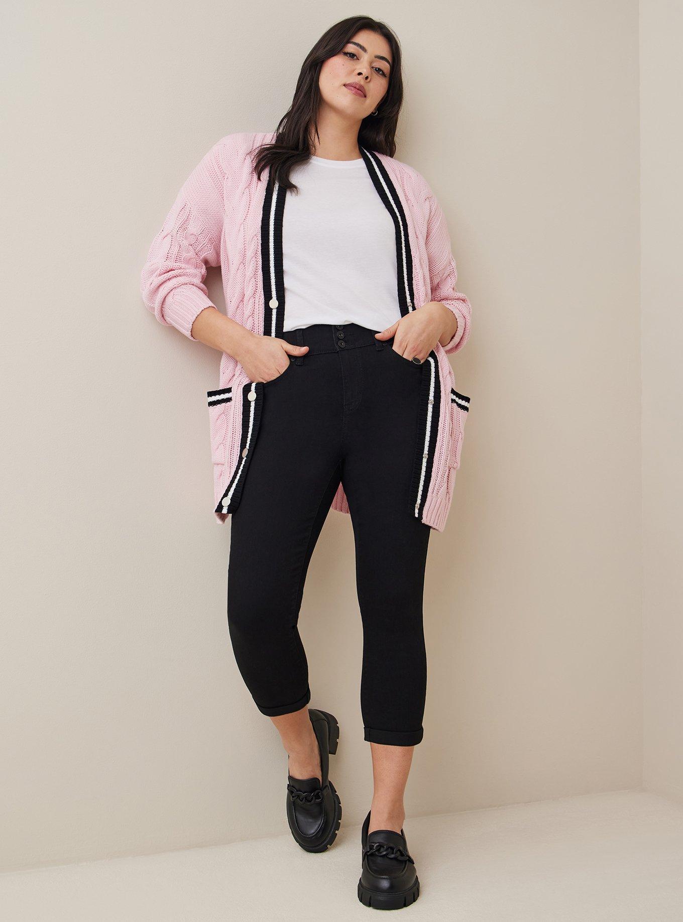 Plus Size Chunky Cable Boyfriend Cardigan VNeck Sweater Torrid