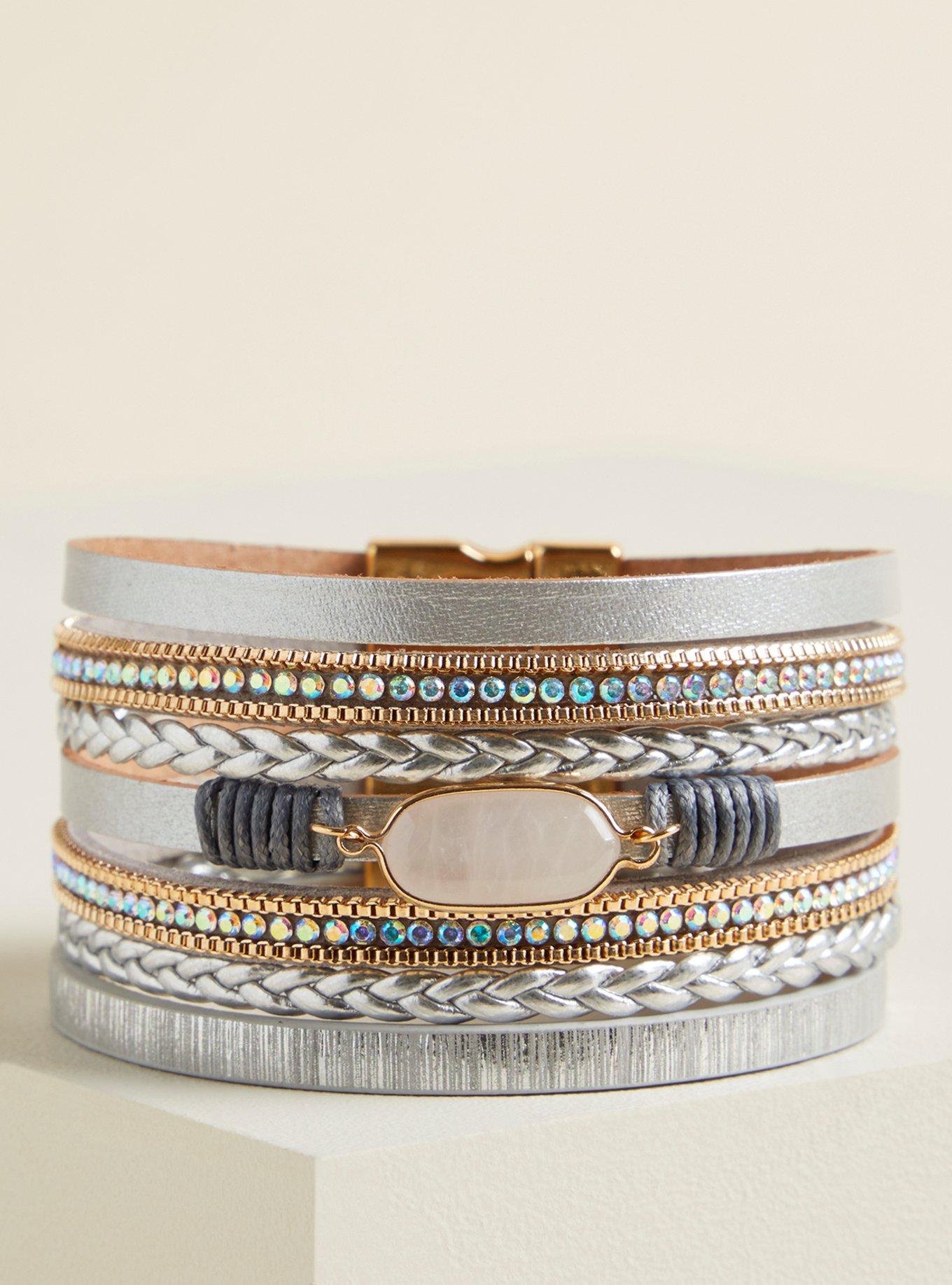 Plus Size Quartz Braided Bracelet Torrid