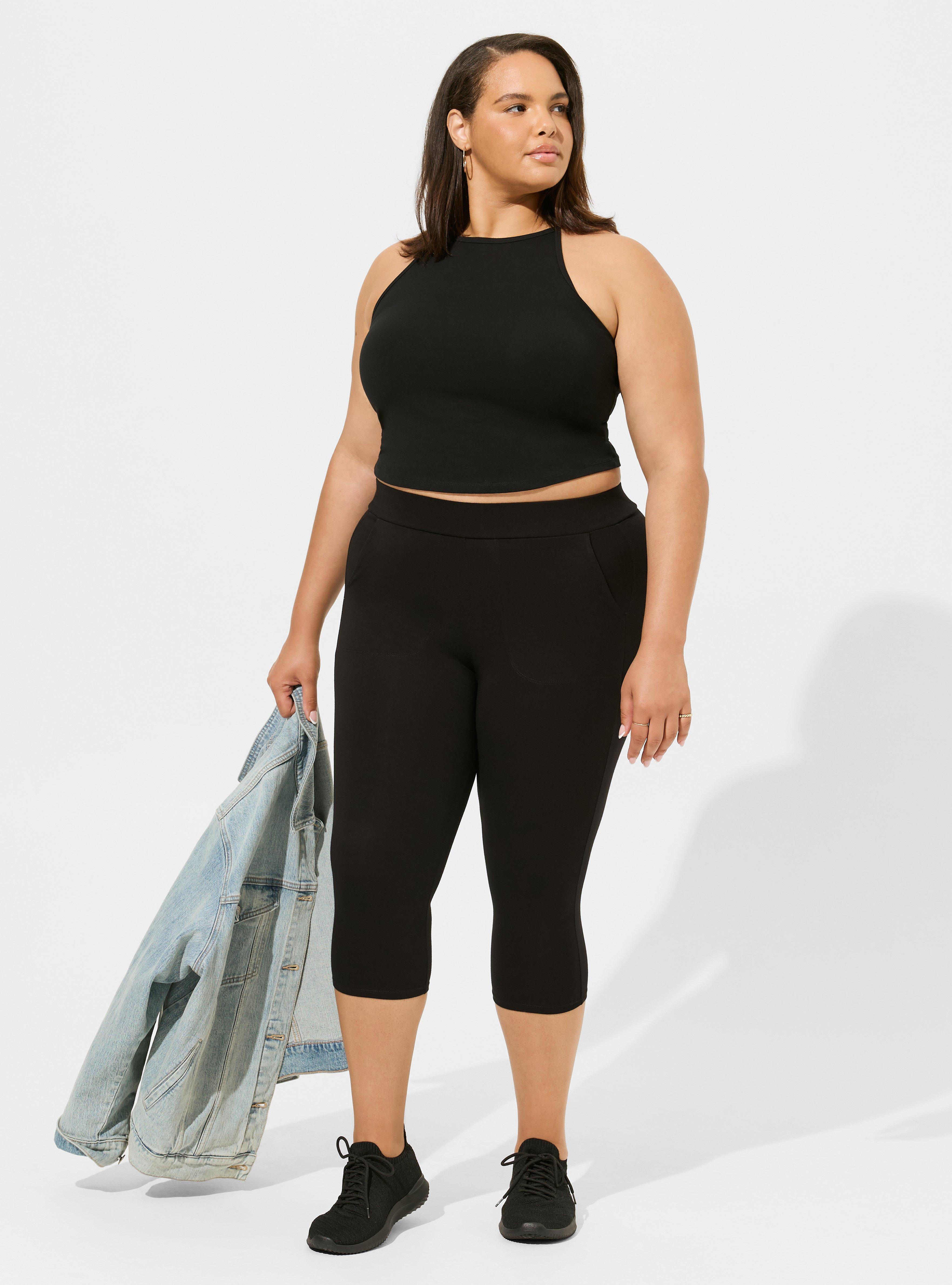 Plus Size Pedal Pusher Signature Waist Pocket Legging Torrid