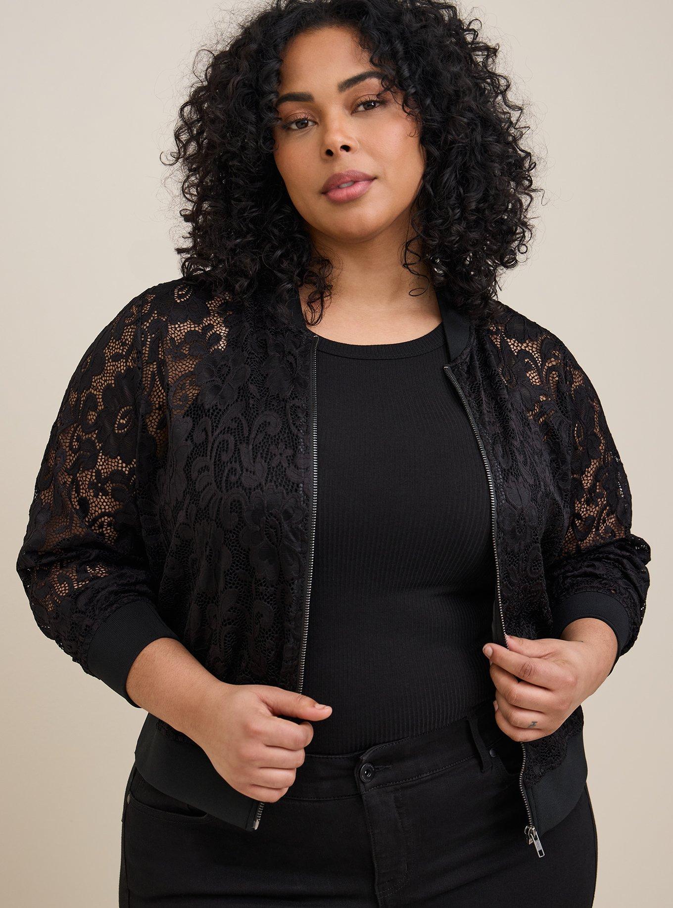 Plus Size Lace Bomber Torrid