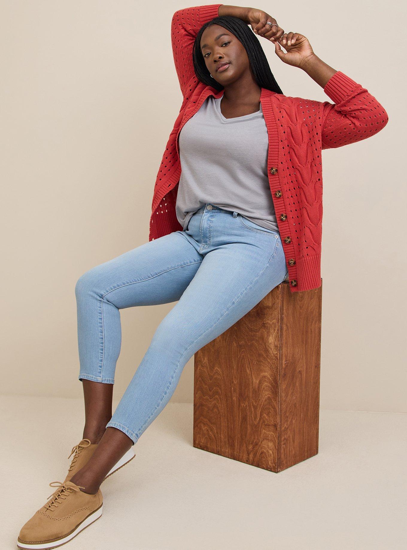 Plus Size Cable Boyfriend Cardigan Sweater Torrid