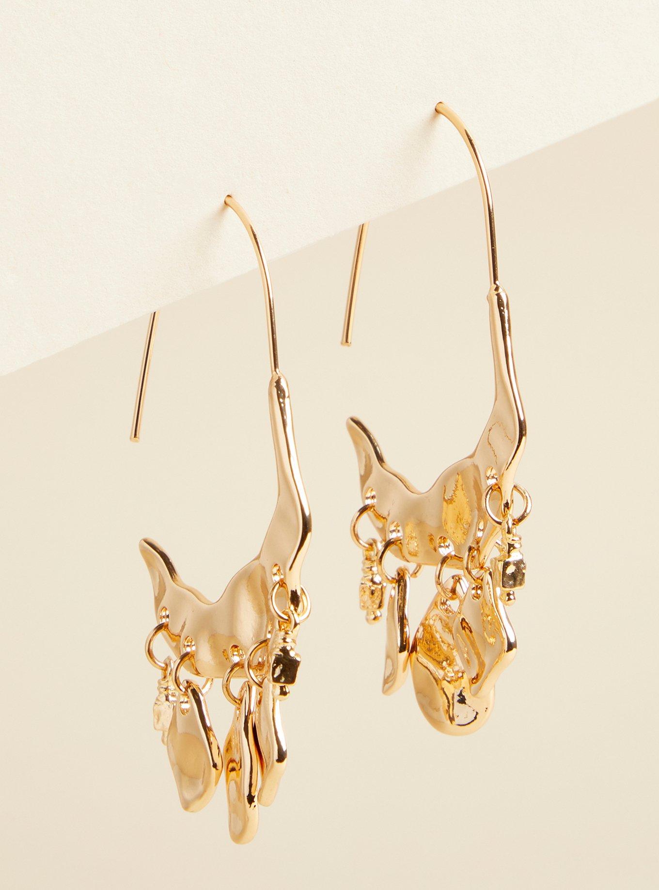 Plus Size Hammered Metal Earring Torrid