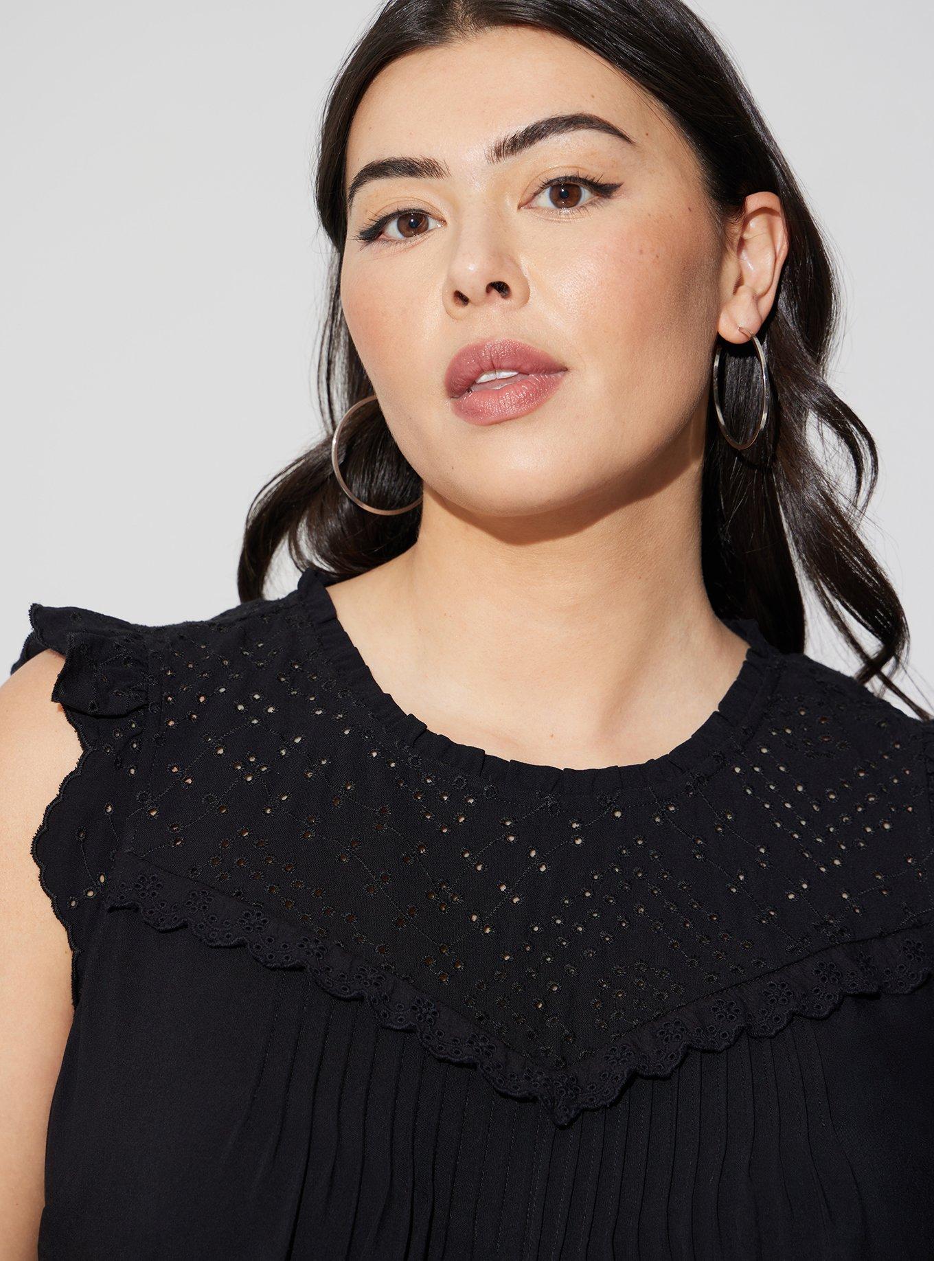 Plus Size Eyelet Sleeveless Top Torrid