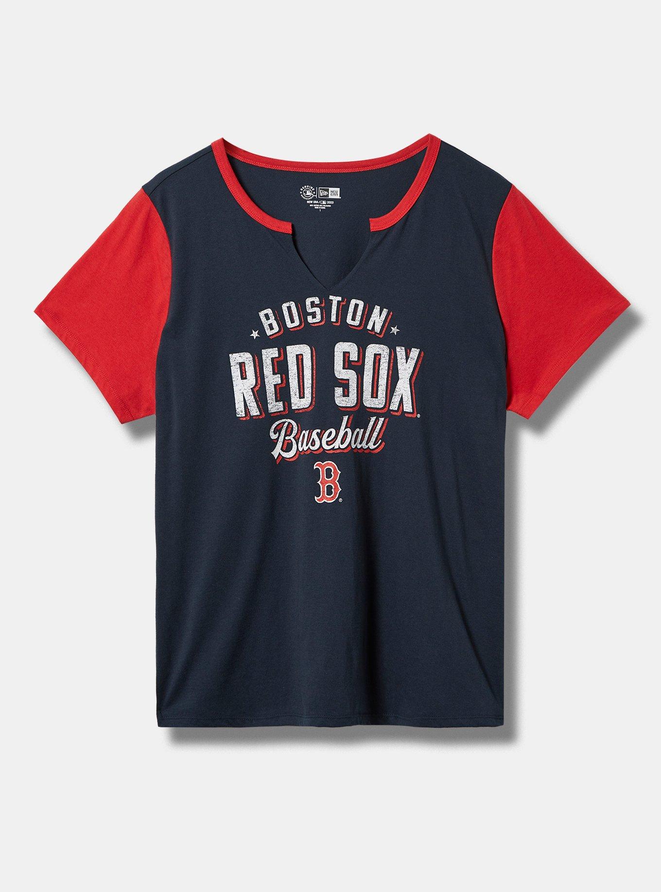 Plus Size MLB Boston Red Sox Classic Fit Cotton Notch Tee Torrid