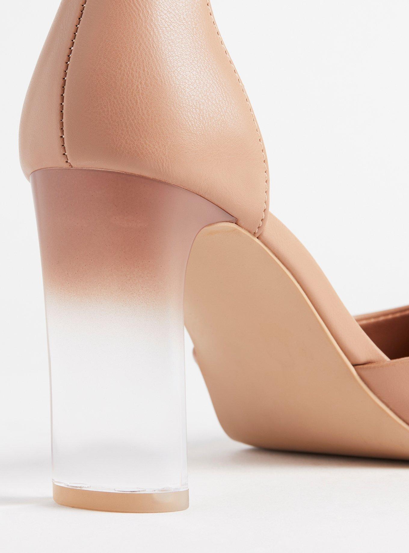 Plus Size Lucite Closed Toe Heel (WW) Torrid