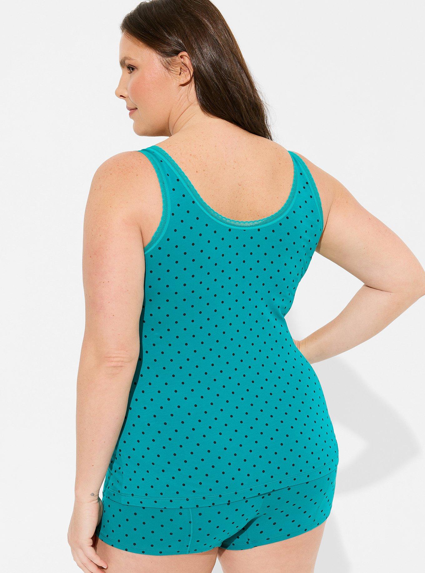 Plus Size Cotton Lace Trim Sleep Tank Torrid