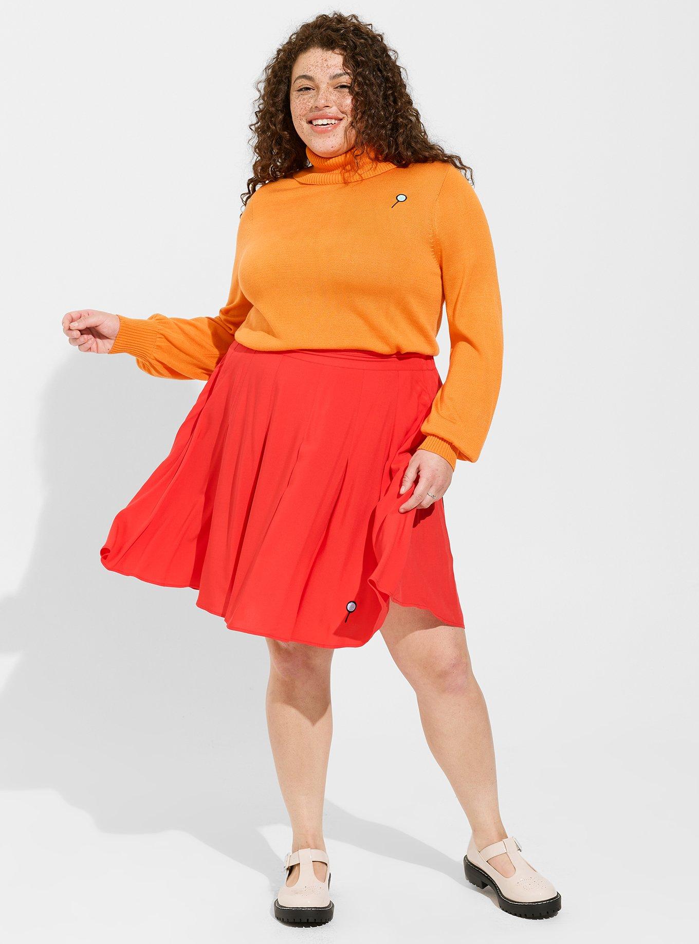 Plus Size Warner Bros Velma Mini Pleated Skirt Torrid