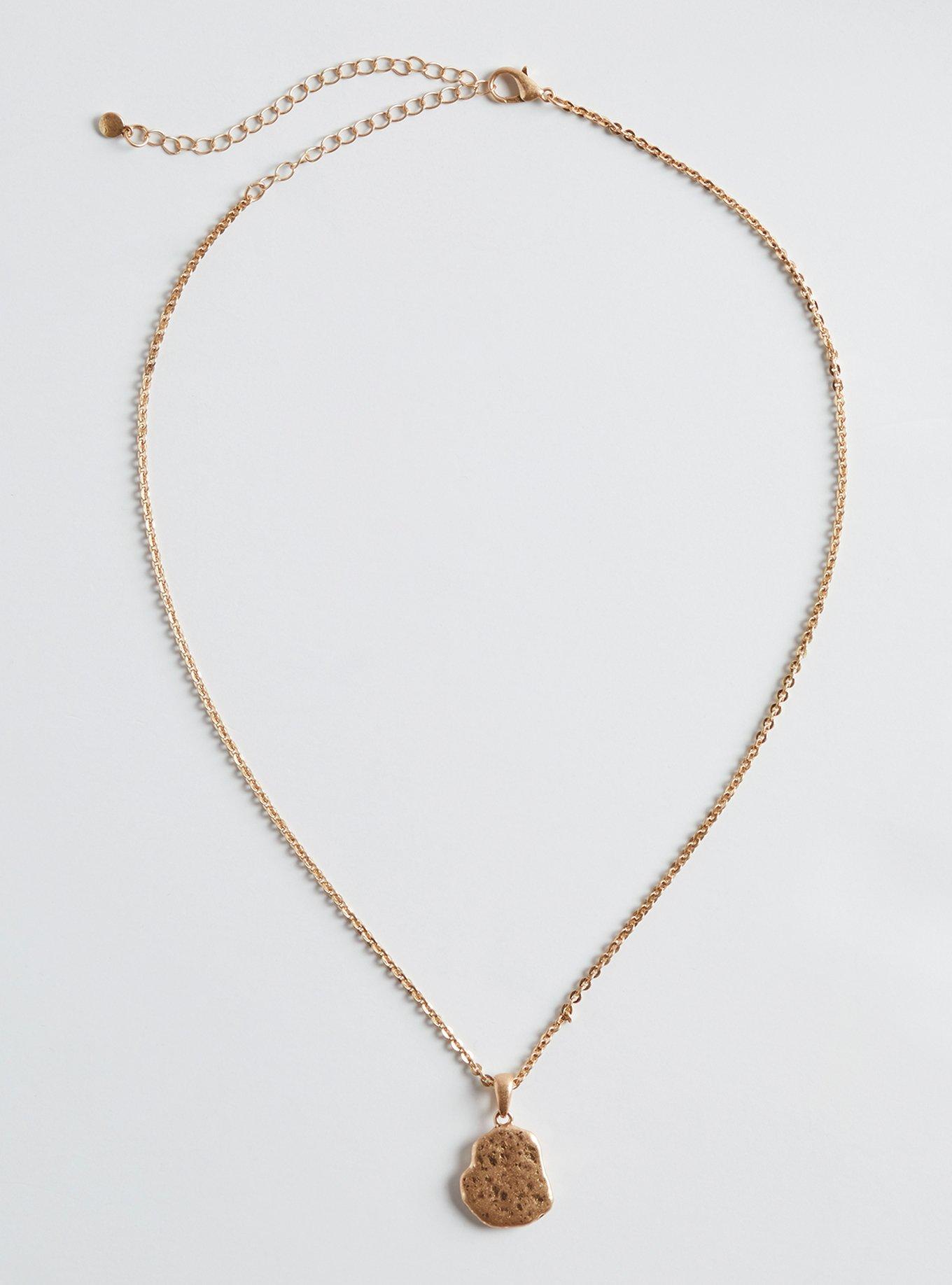 Plus Size Hammered Metal Necklace Torrid