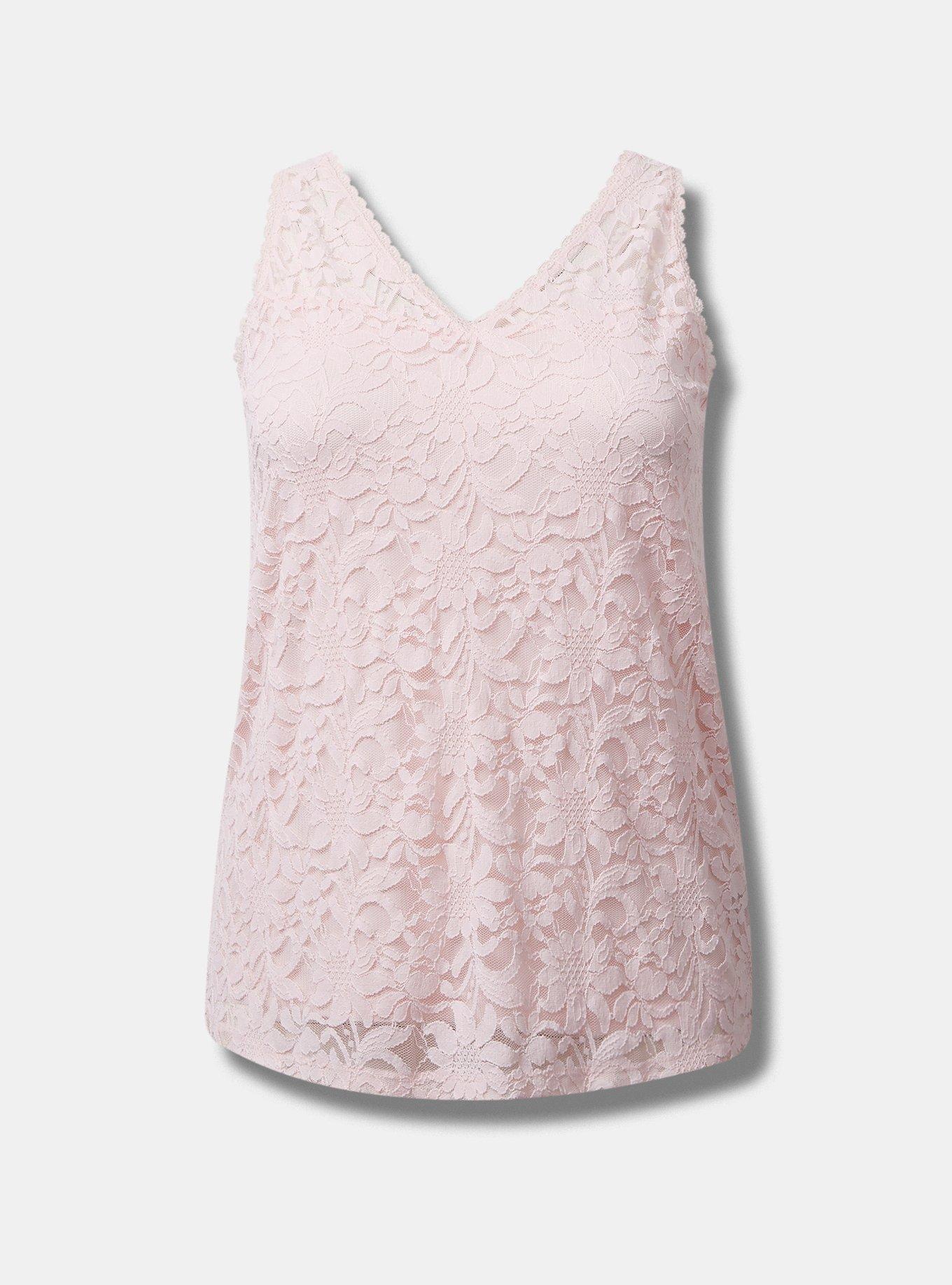 Plus Size Stretch Lace VNeck Tank Torrid
