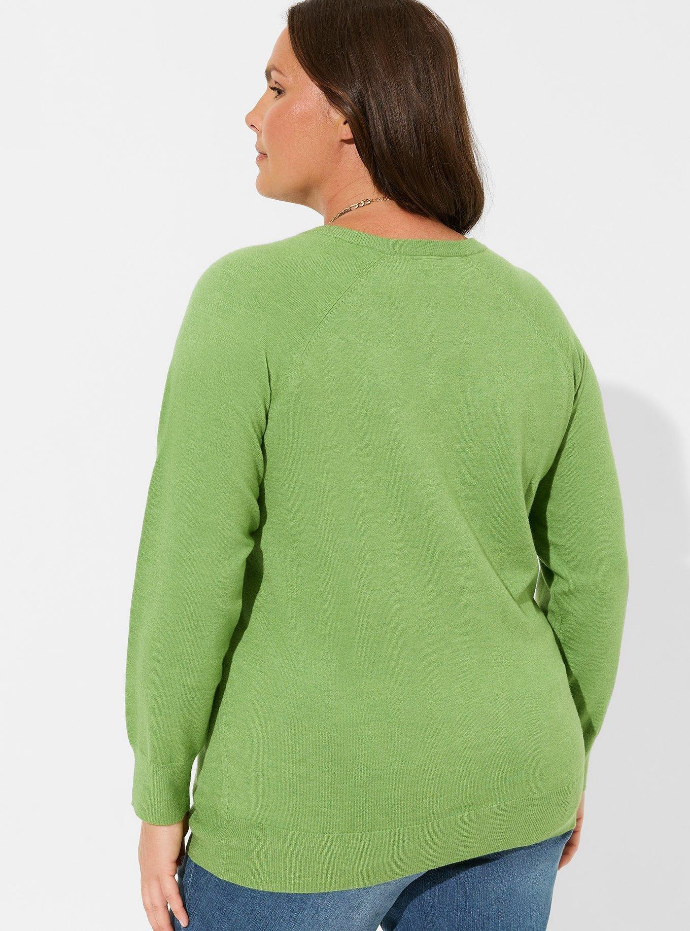 Plus Size Everyday Soft VNeck Raglan Sleeve Sweater Torrid