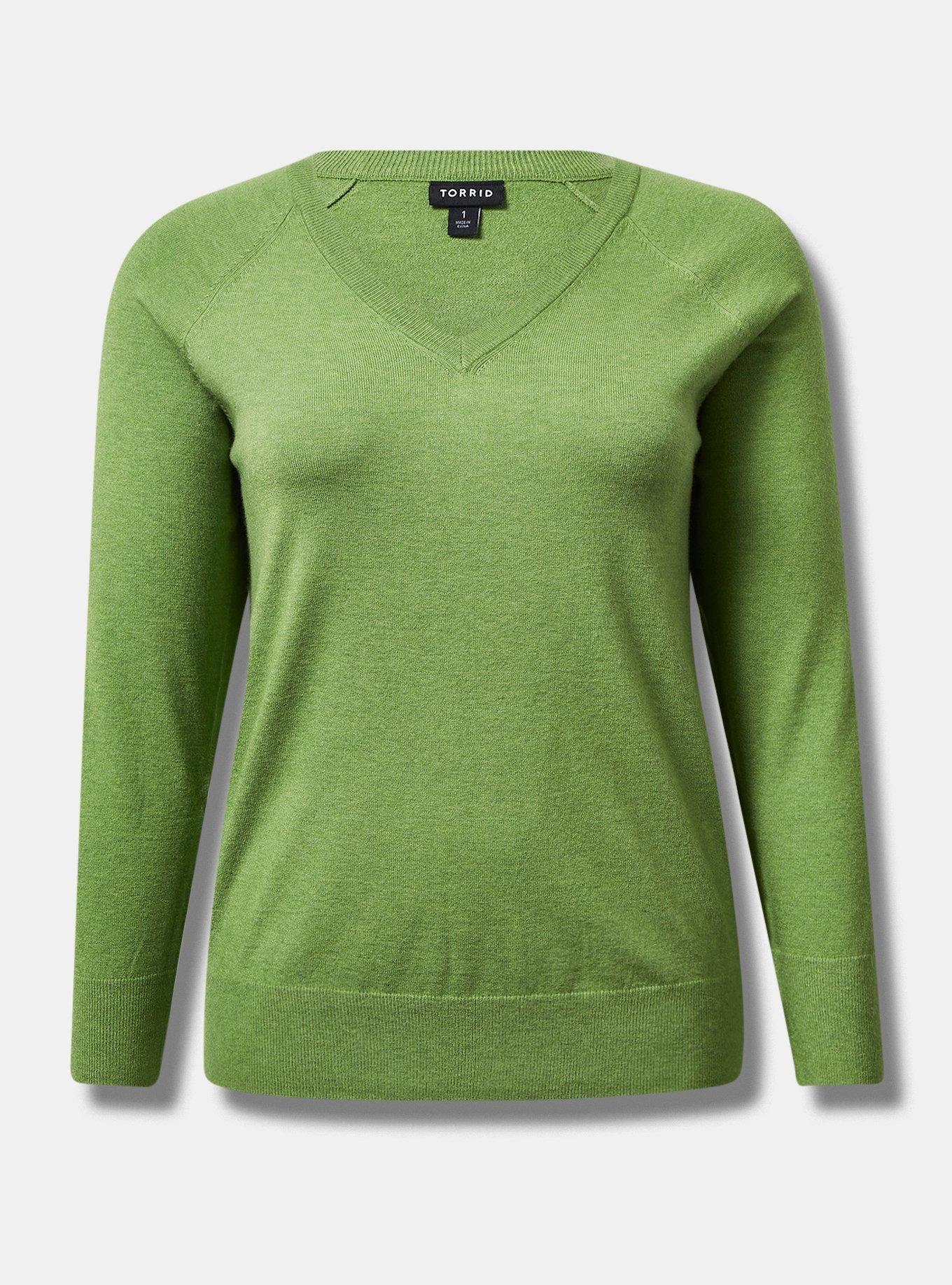 Plus Size Everyday Soft VNeck Raglan Sleeve Sweater Torrid