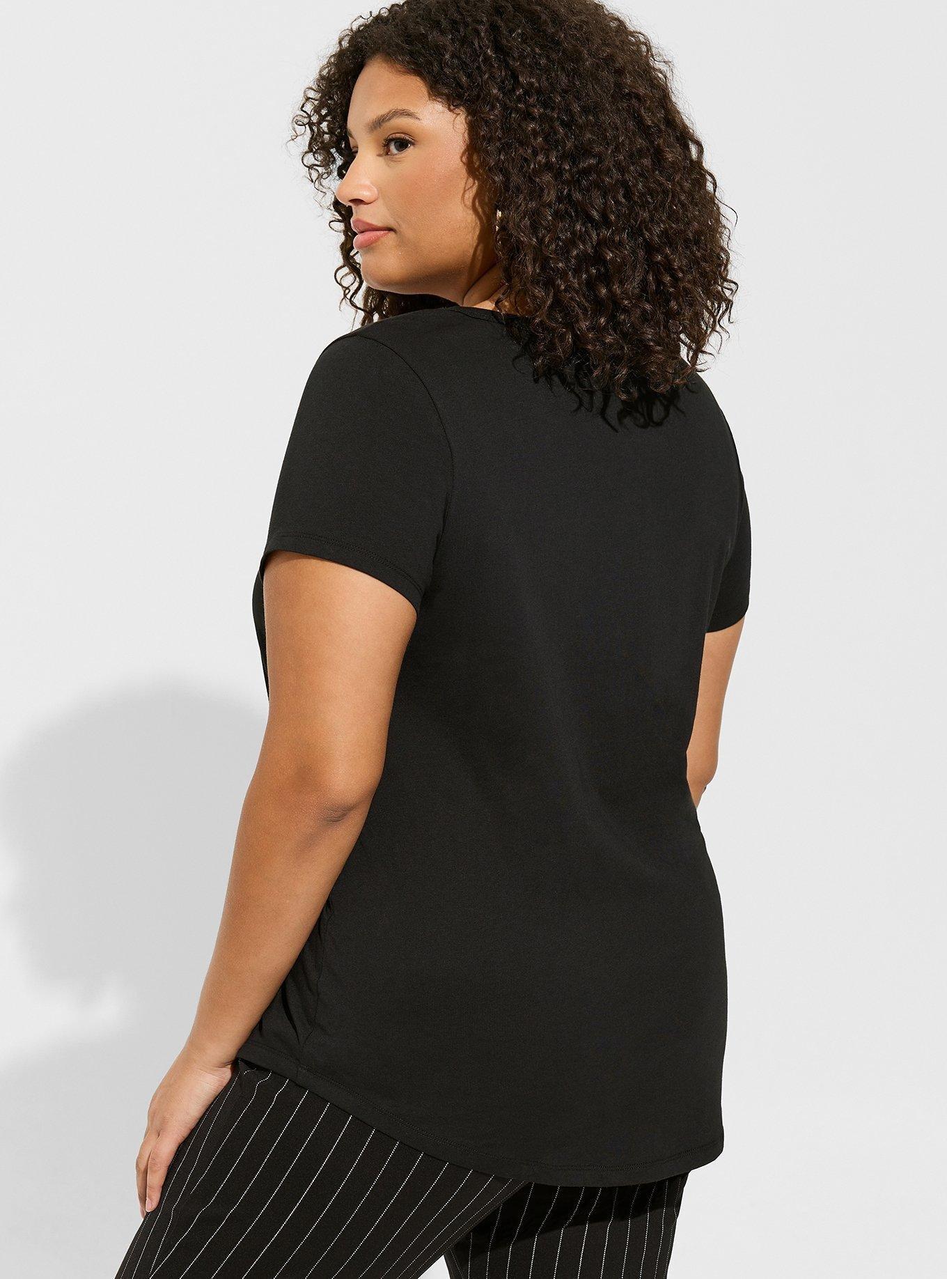 Plus Size Vintage Cotton Jersey VNeck Tee Torrid