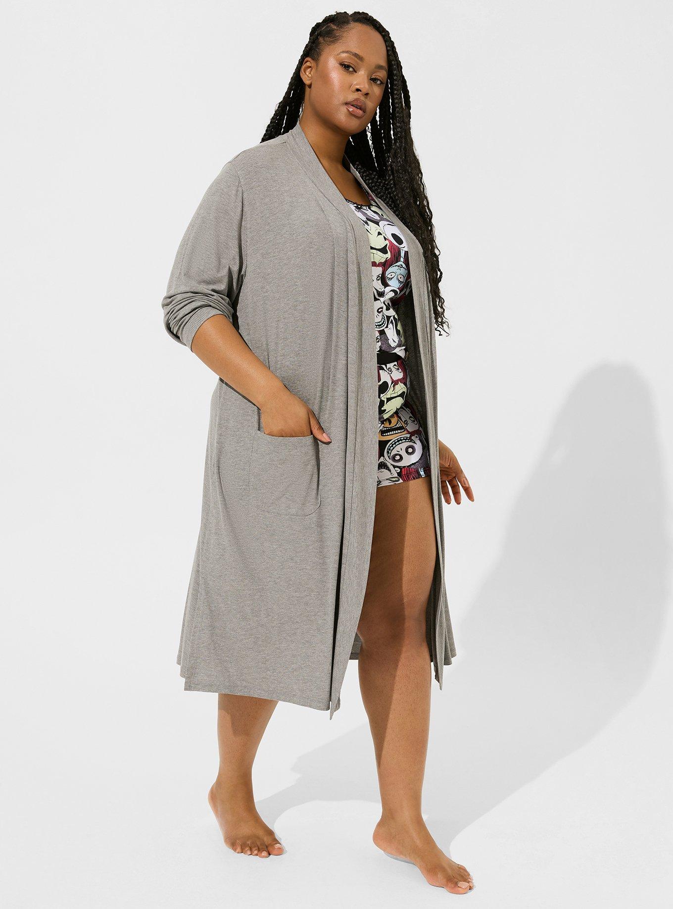 Plus Size Super Soft Rib Sleep Robe Torrid