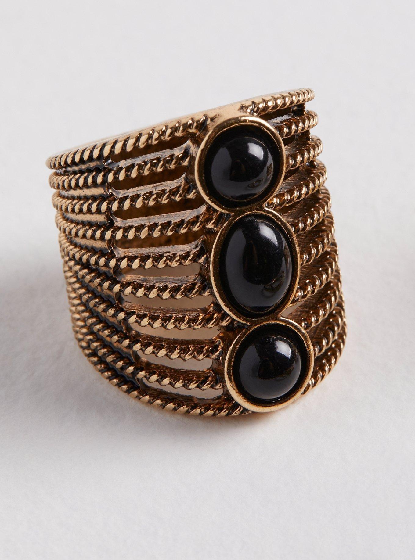 Plus Size Stone Statement Ring Set Torrid