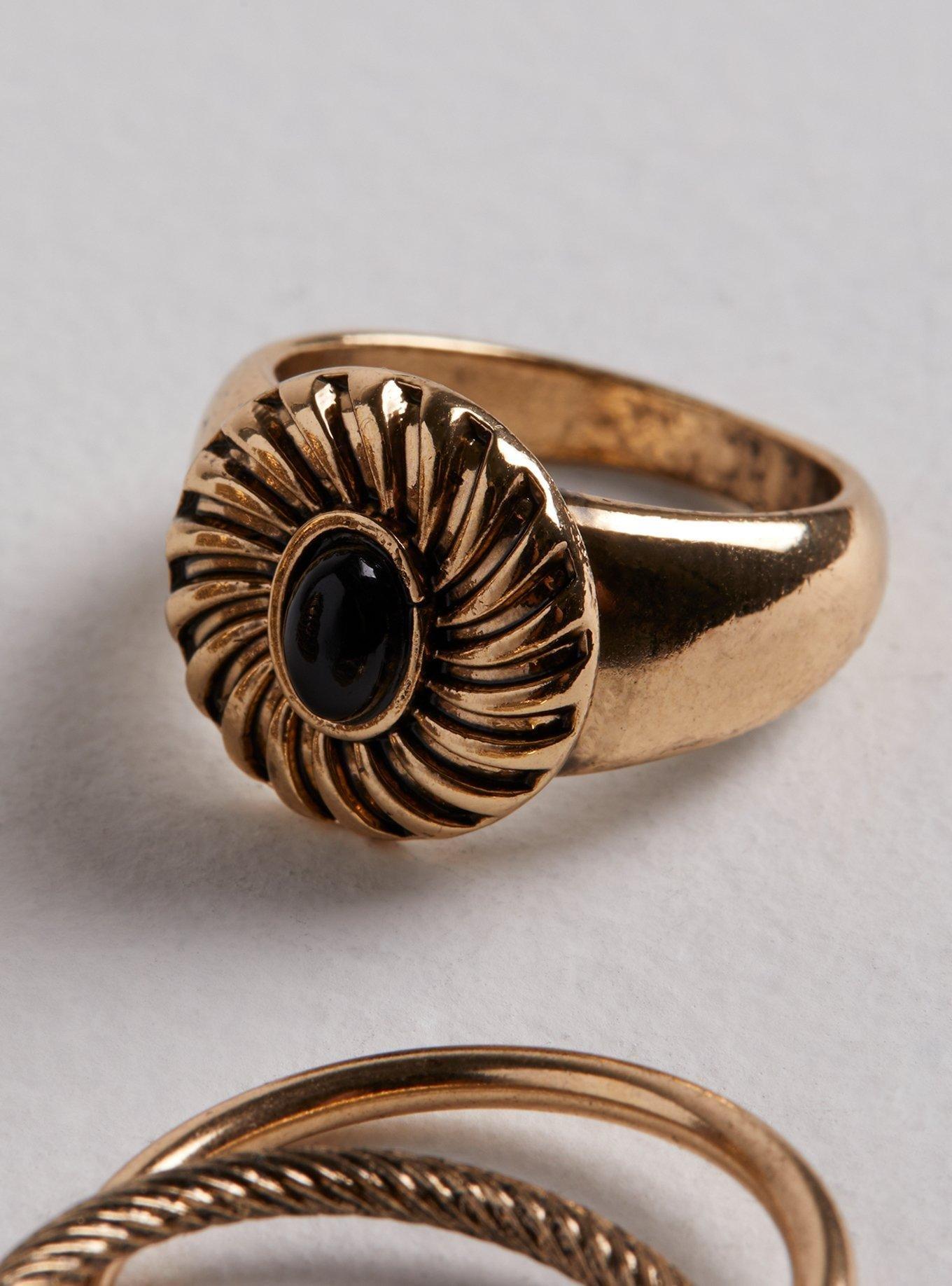 Plus Size Stone Statement Ring Set Torrid