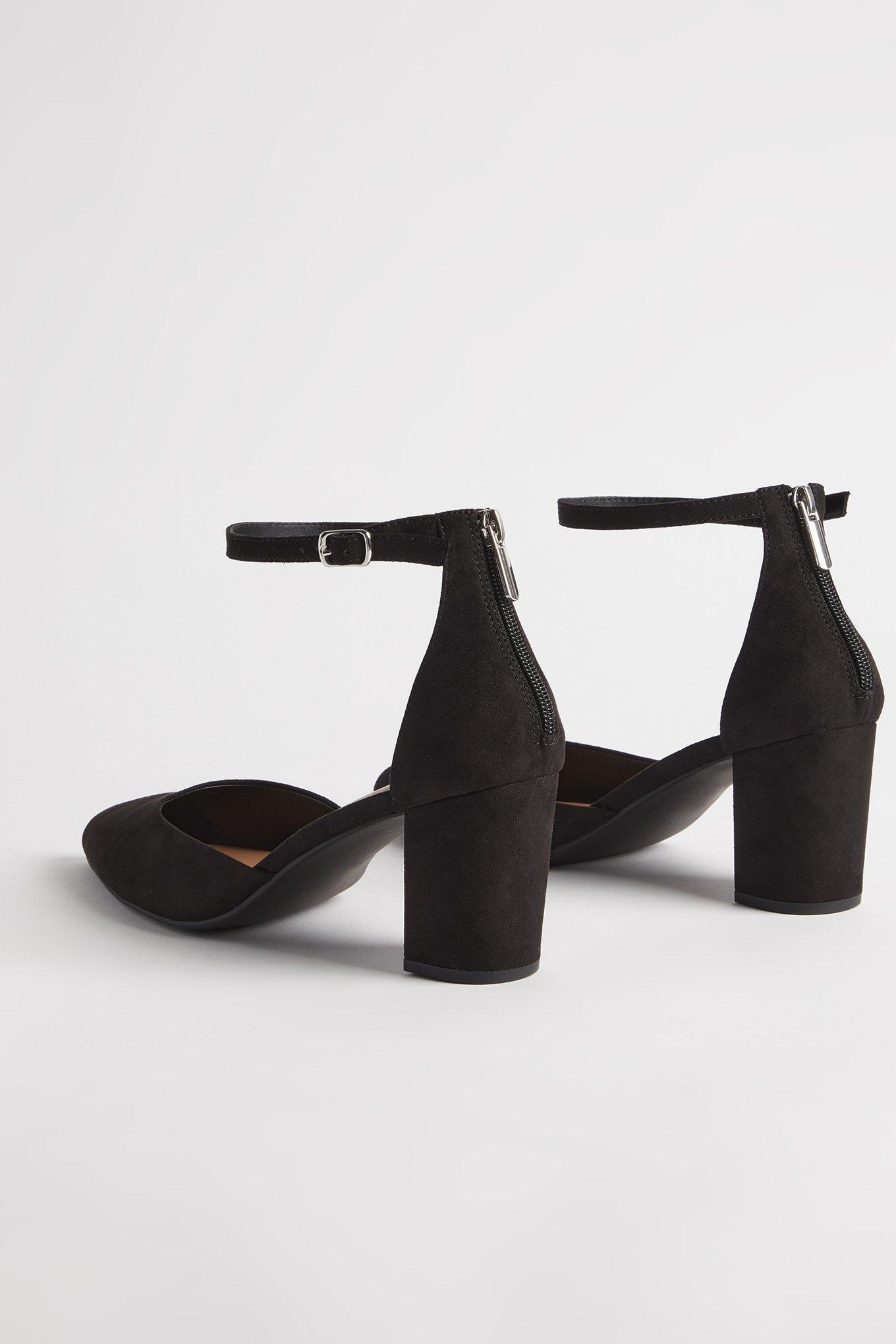 Plus Size Pointed Toe Ankle Strap Block Heel Pump (WW) Torrid