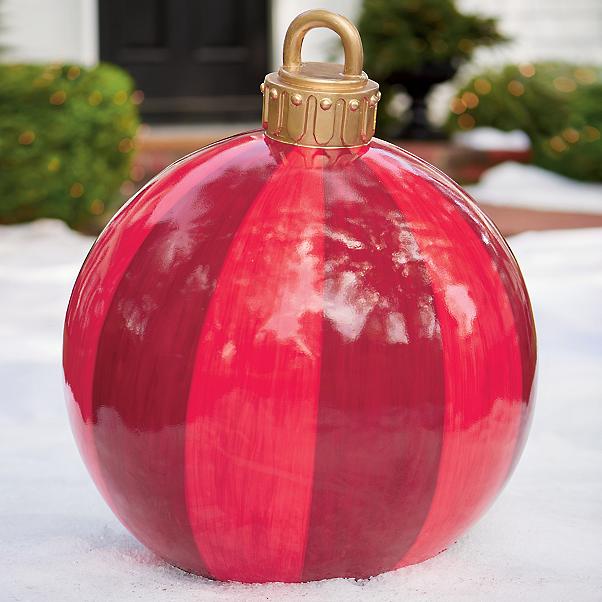 You Can Get Giant Christmas Ornaments For Your Yard To Let Your