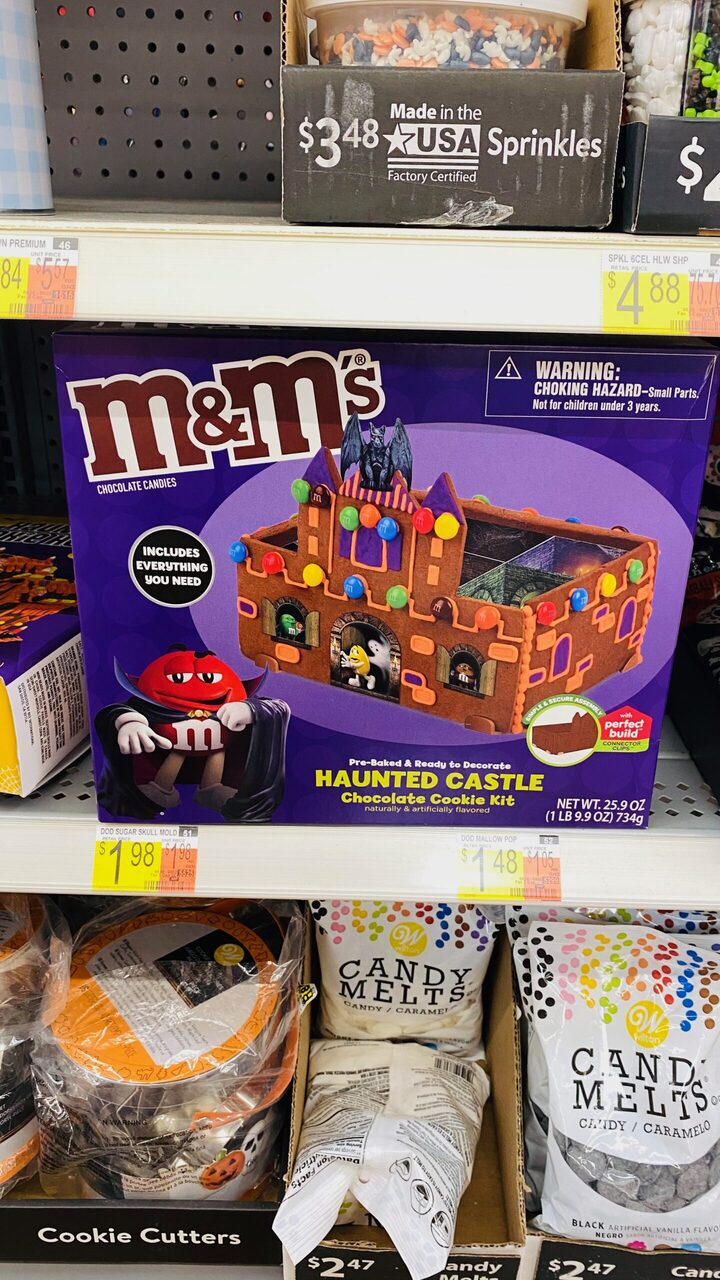 Walmart Is Selling A M&M's Haunted Castle Cookie Kit and My Kids Need It