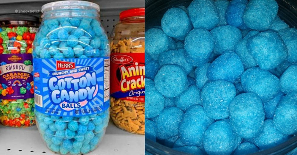 Move Over Cheese Balls, Blue Cotton Candy Balls Are Here To Take The